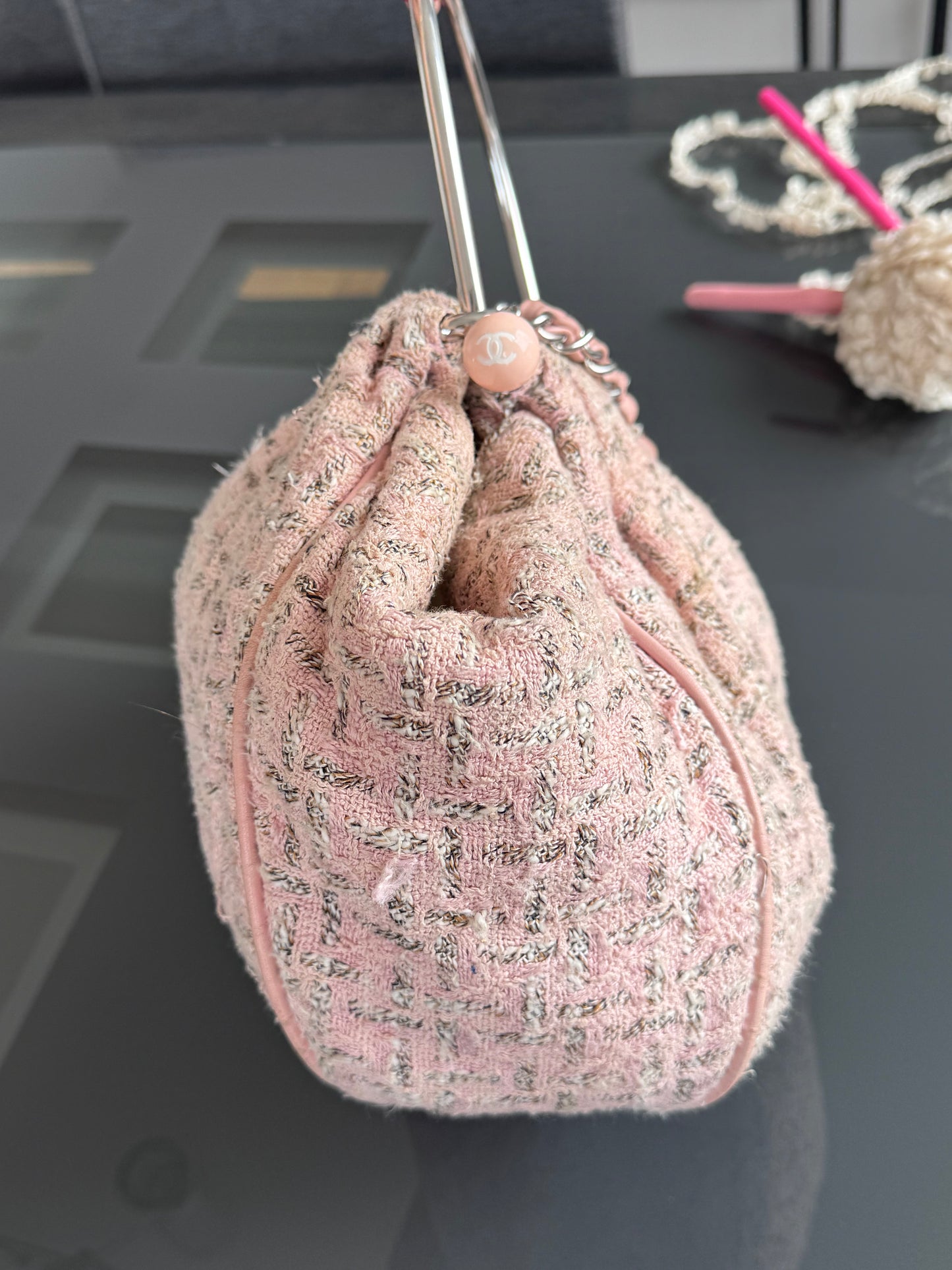 Chanel 2005 Tweed Knitting Bag