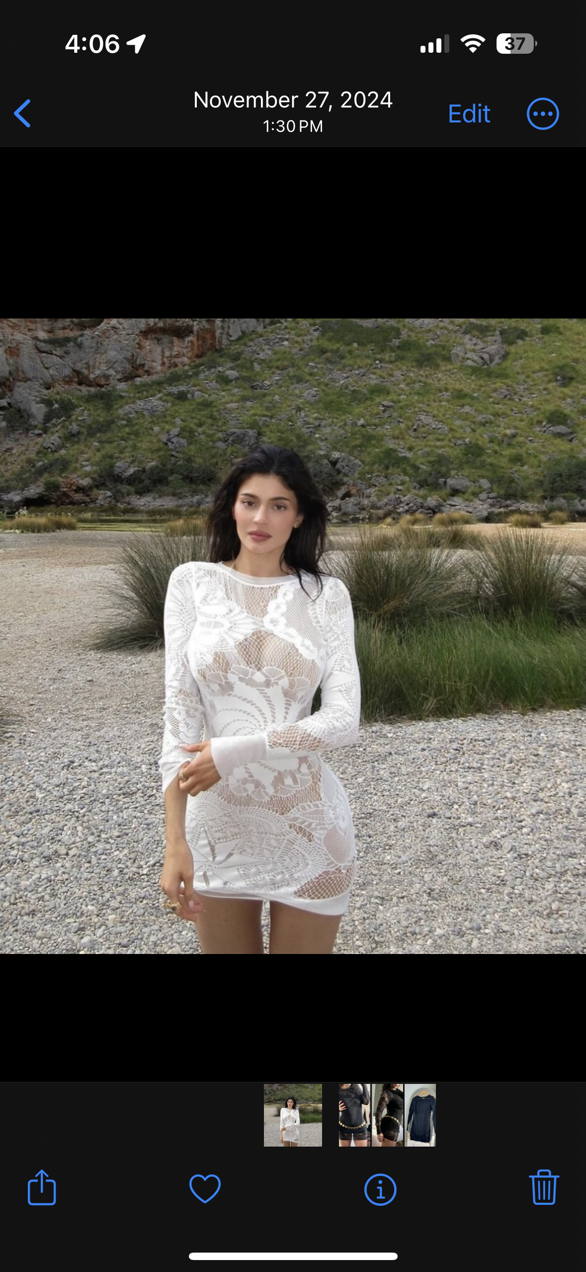 JPG Soleil Mesh Cutout Dress