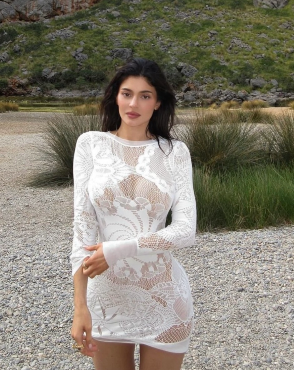 JPG Soleil Mesh Cutout Dress