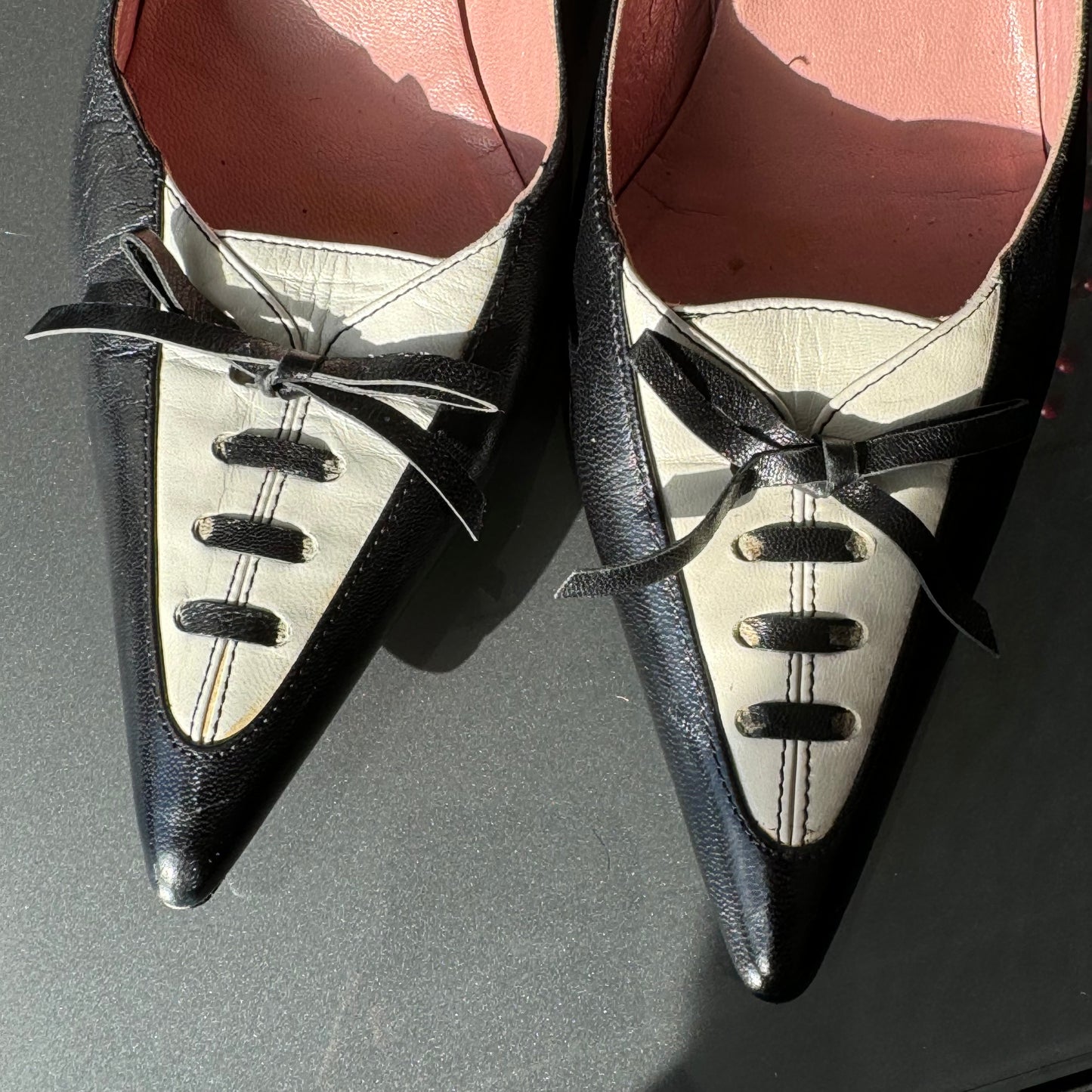 Prada Tuxedo Kitten Heels 36