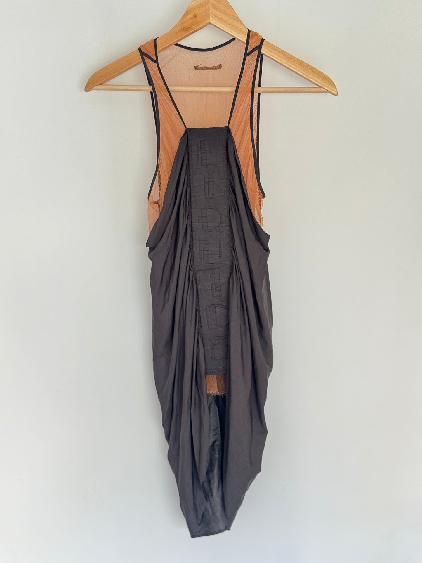 Jean Paul Gaultier SS2004 “Liquide” Mesh Draped Runway Top
