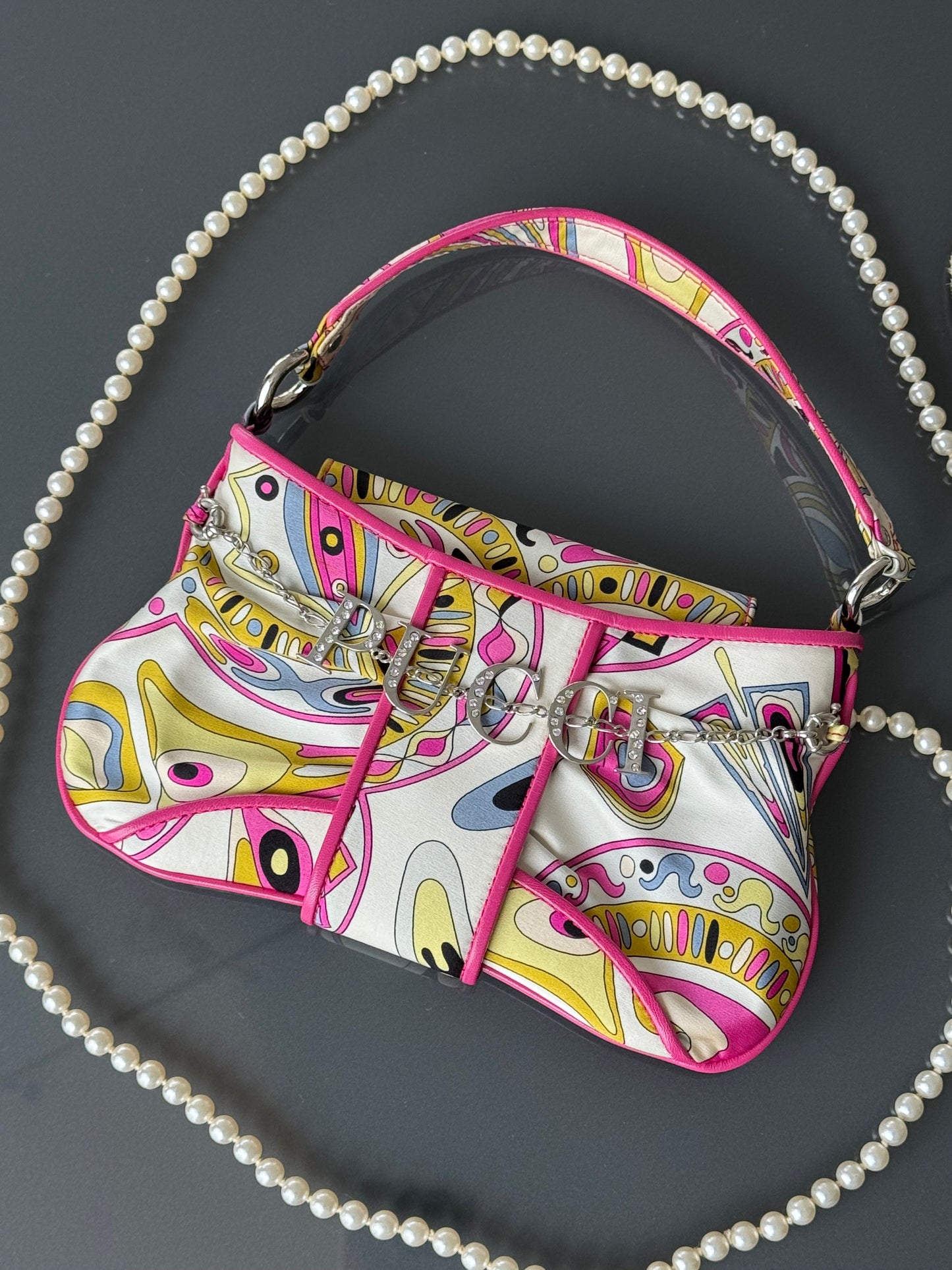 Vintage Emilio Pucci Silk Charm Bag