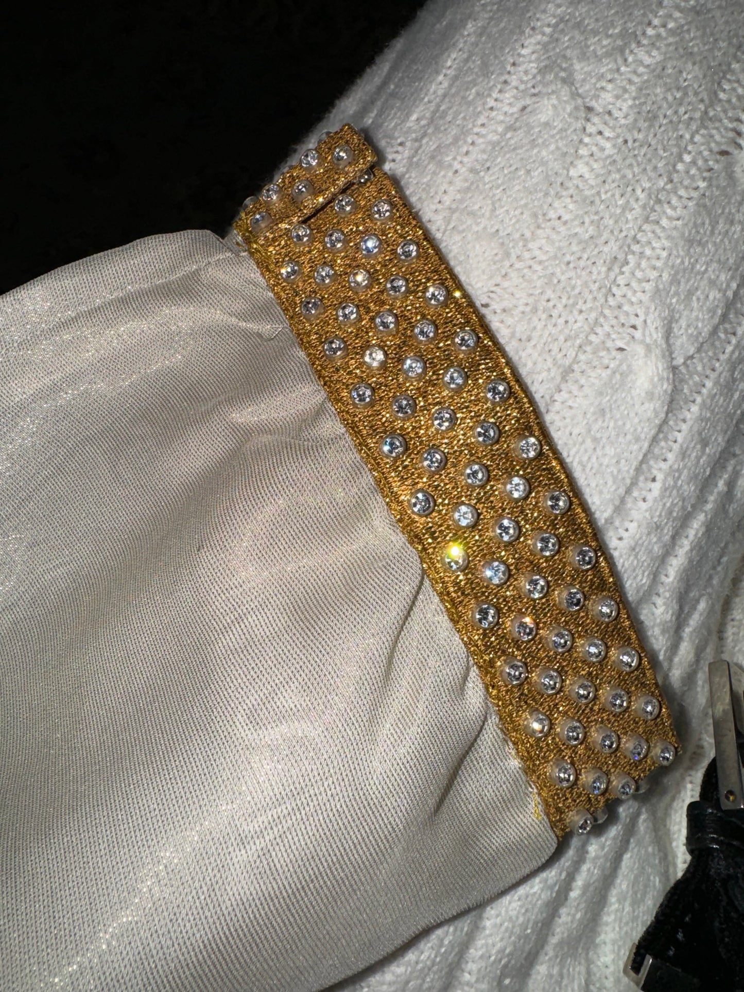 Miu Miu s/s ‘99 rhinestone capri pants