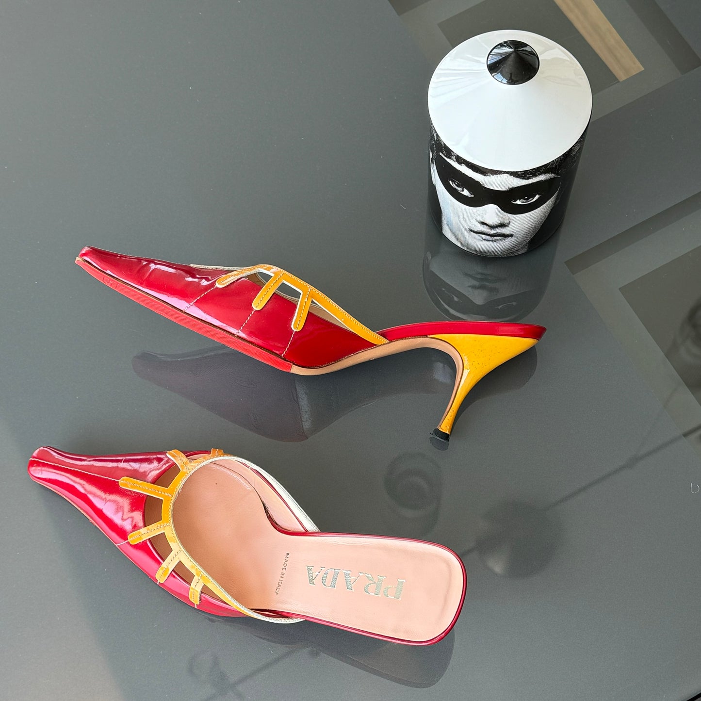 Prada Cage Heels 37