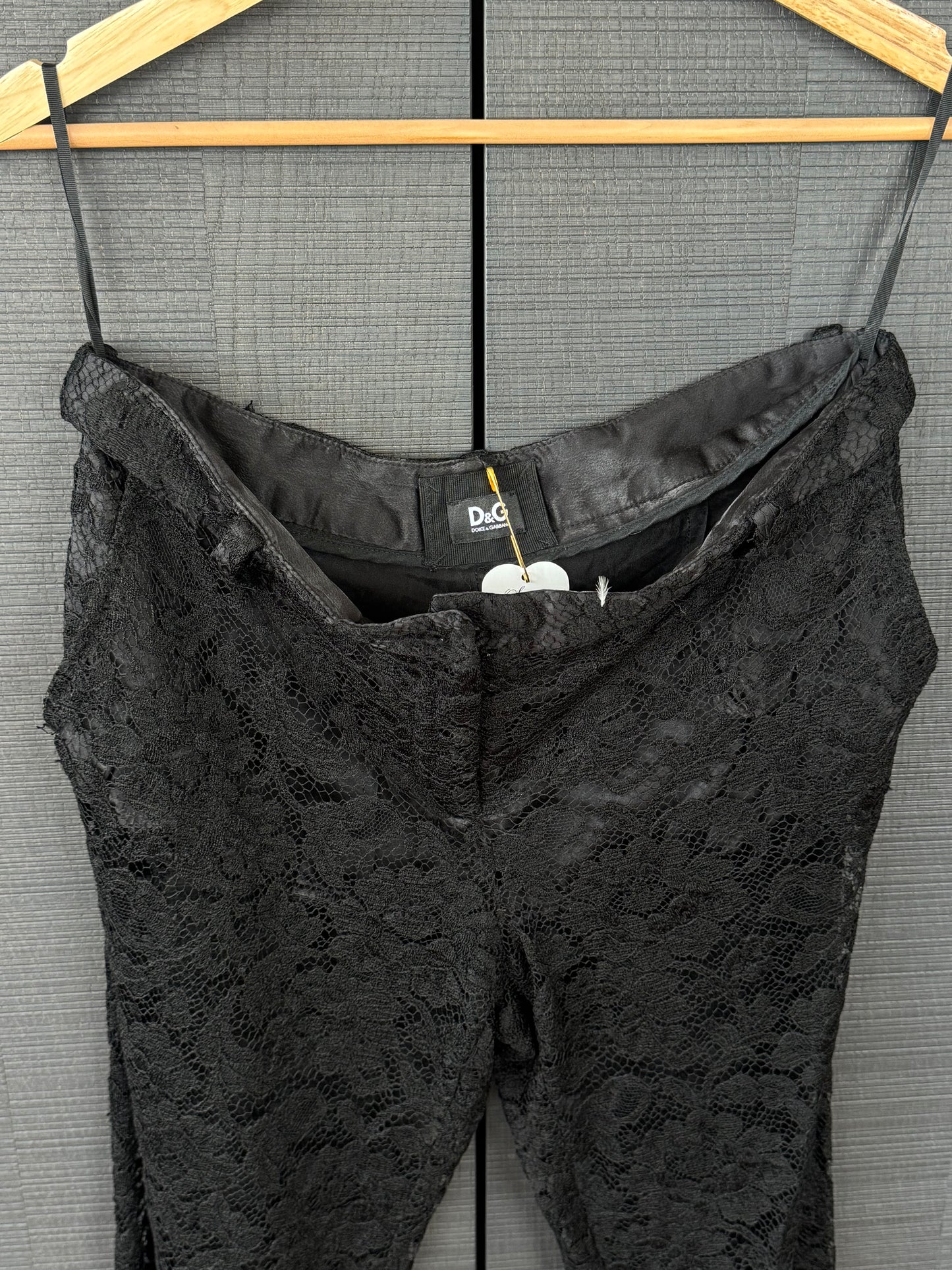 D&G Vintage Lace Silk Pants