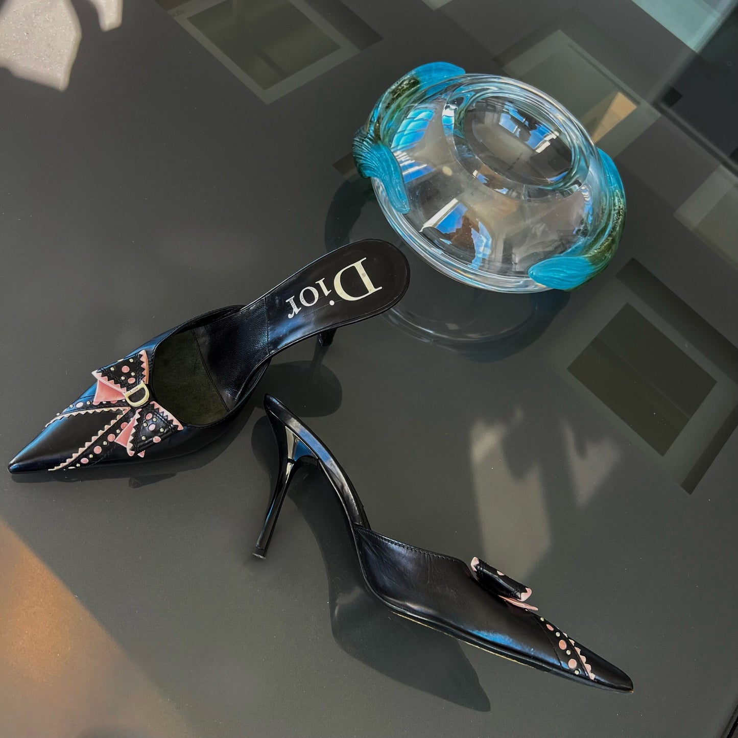 DIOR Leather Bow Pumps 36