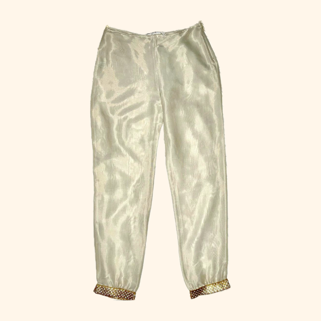 Miu Miu s/s ‘99 rhinestone capri pants