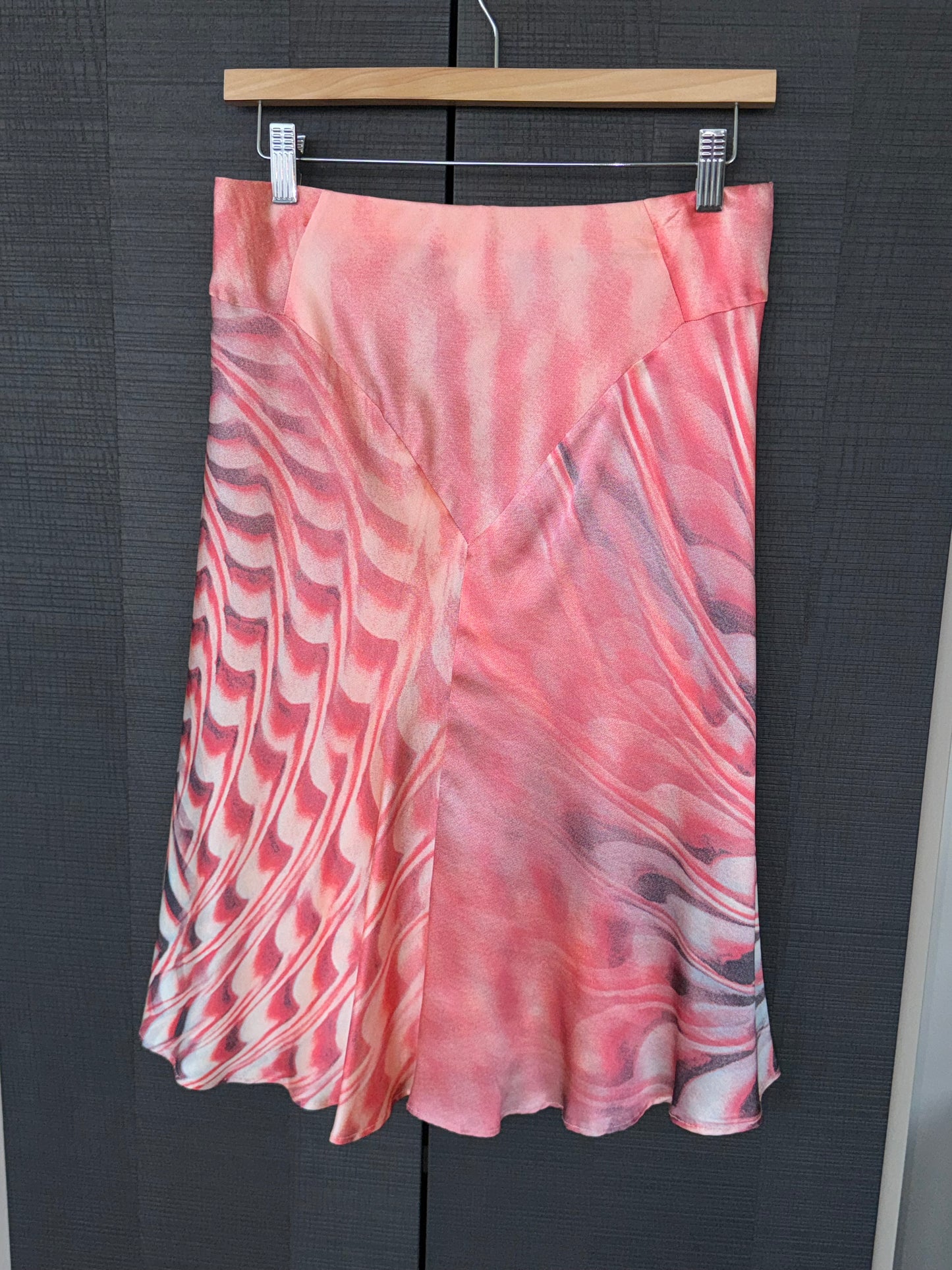 Roberto Cavalli s/s 2001 Piercing Psychedelic Midi Skirt