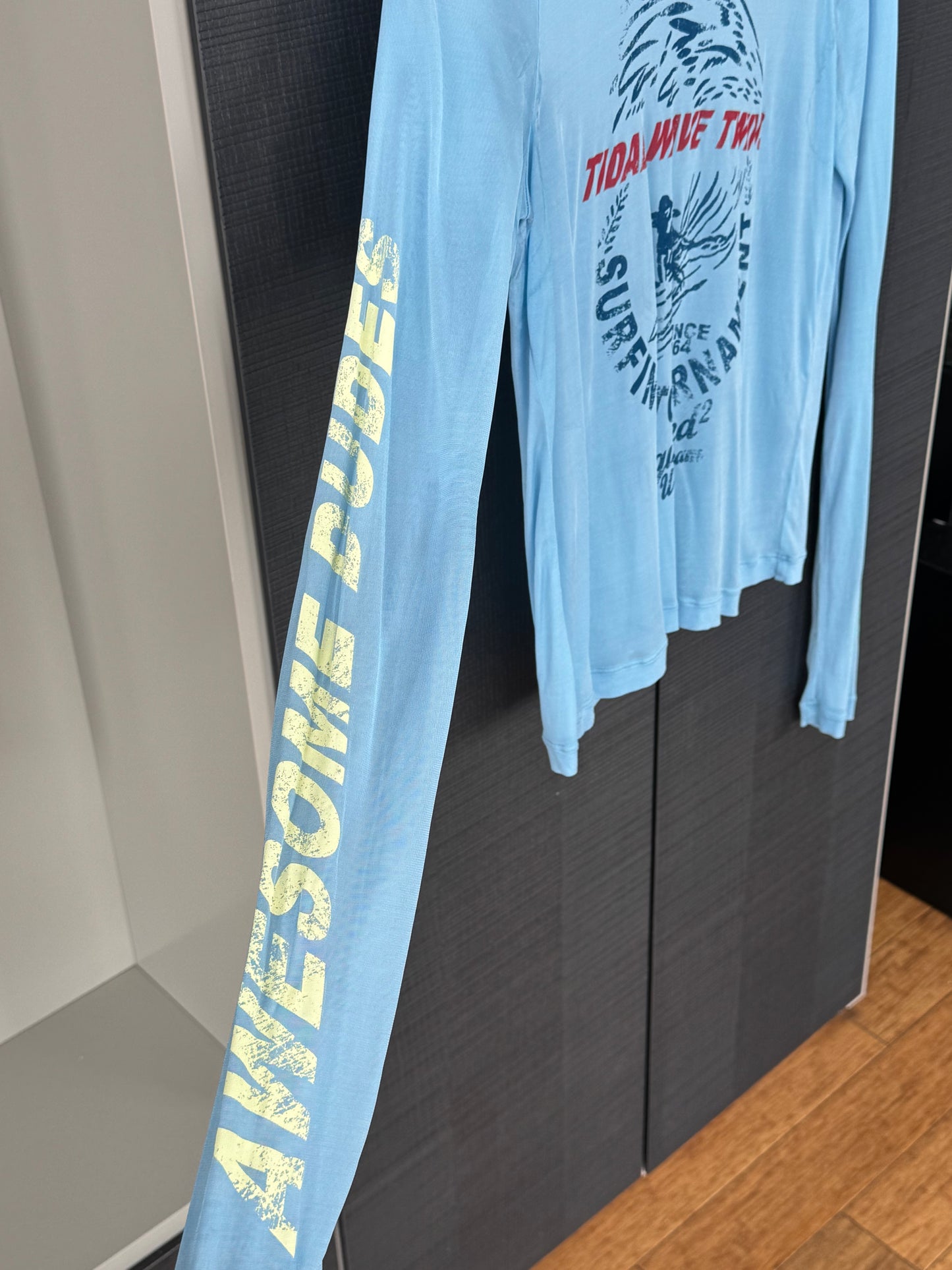 Dsquared2 “Tidal Wave Twins” Mesh Long Sleeve Top