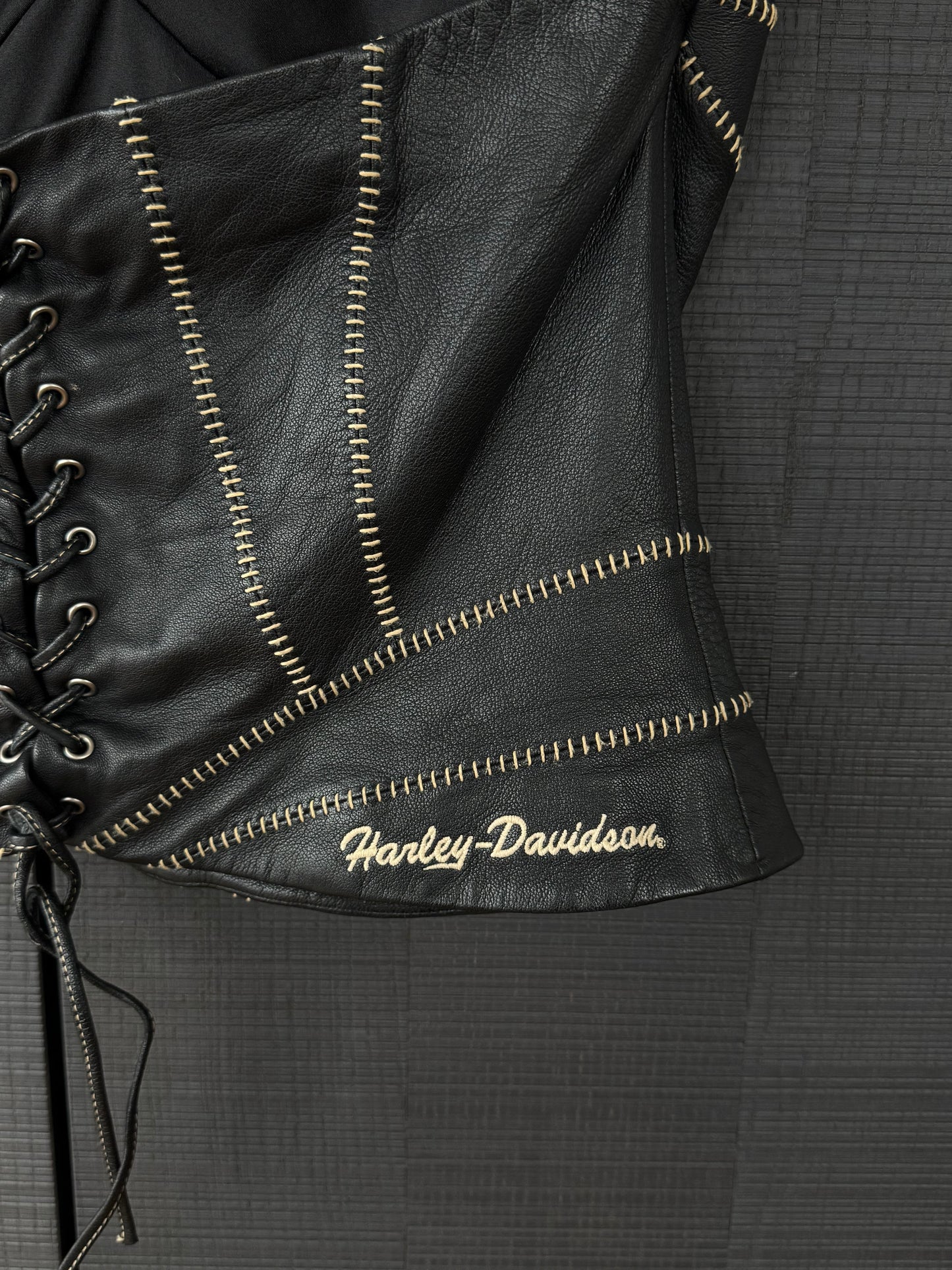 Harley-Davidson Leather Corset Top