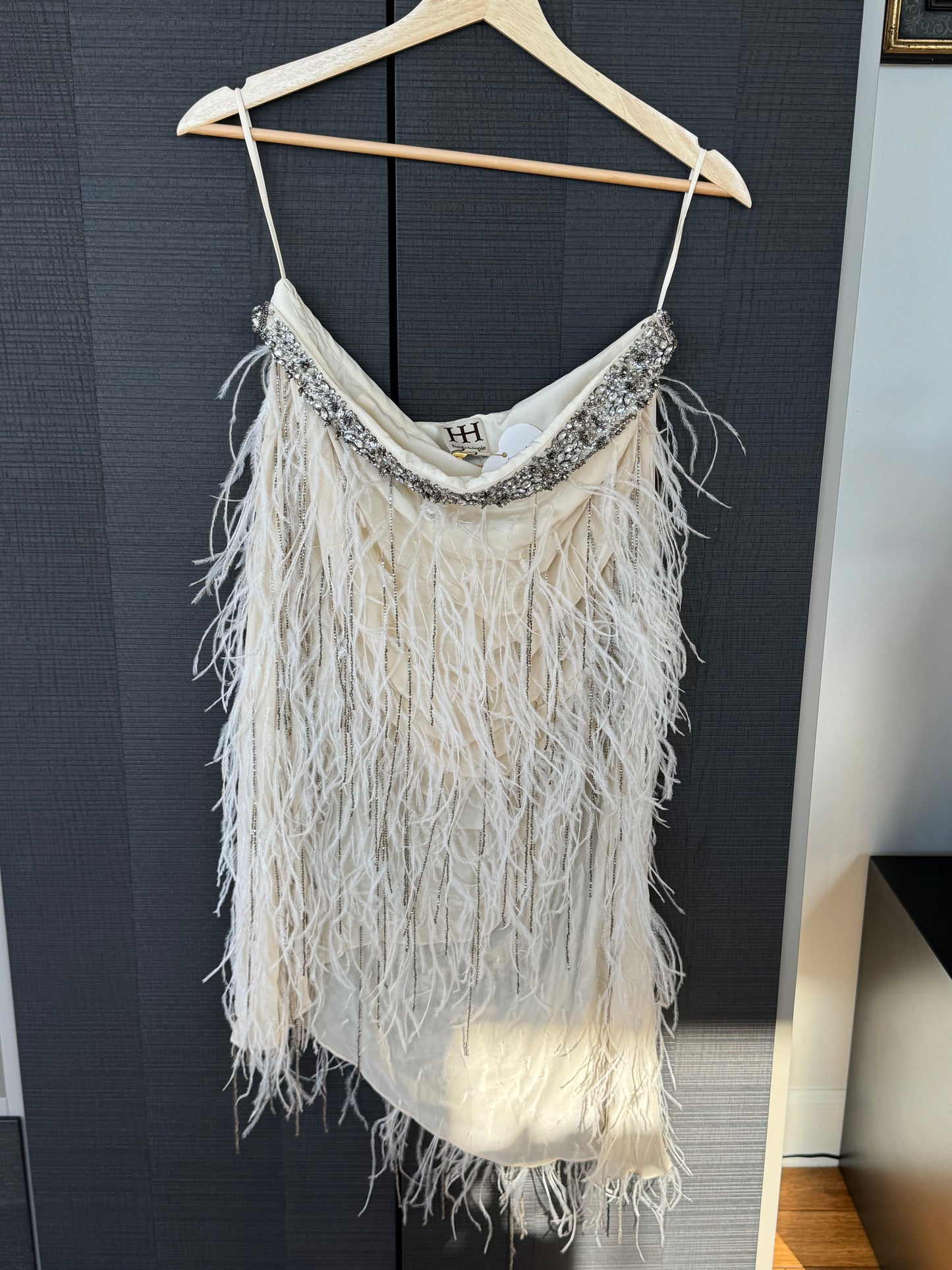 Haute Hippie Feather Skirt
