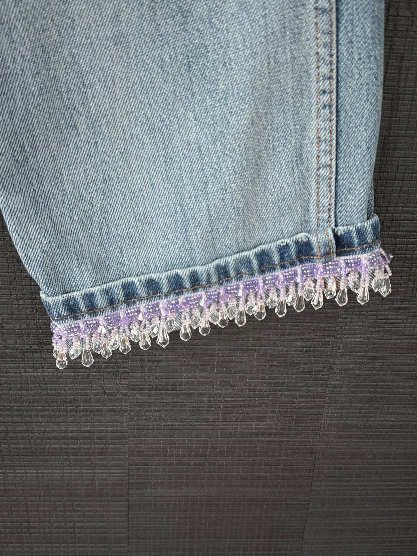 Vintage Marc Jacobs Beaded Fringe Denim