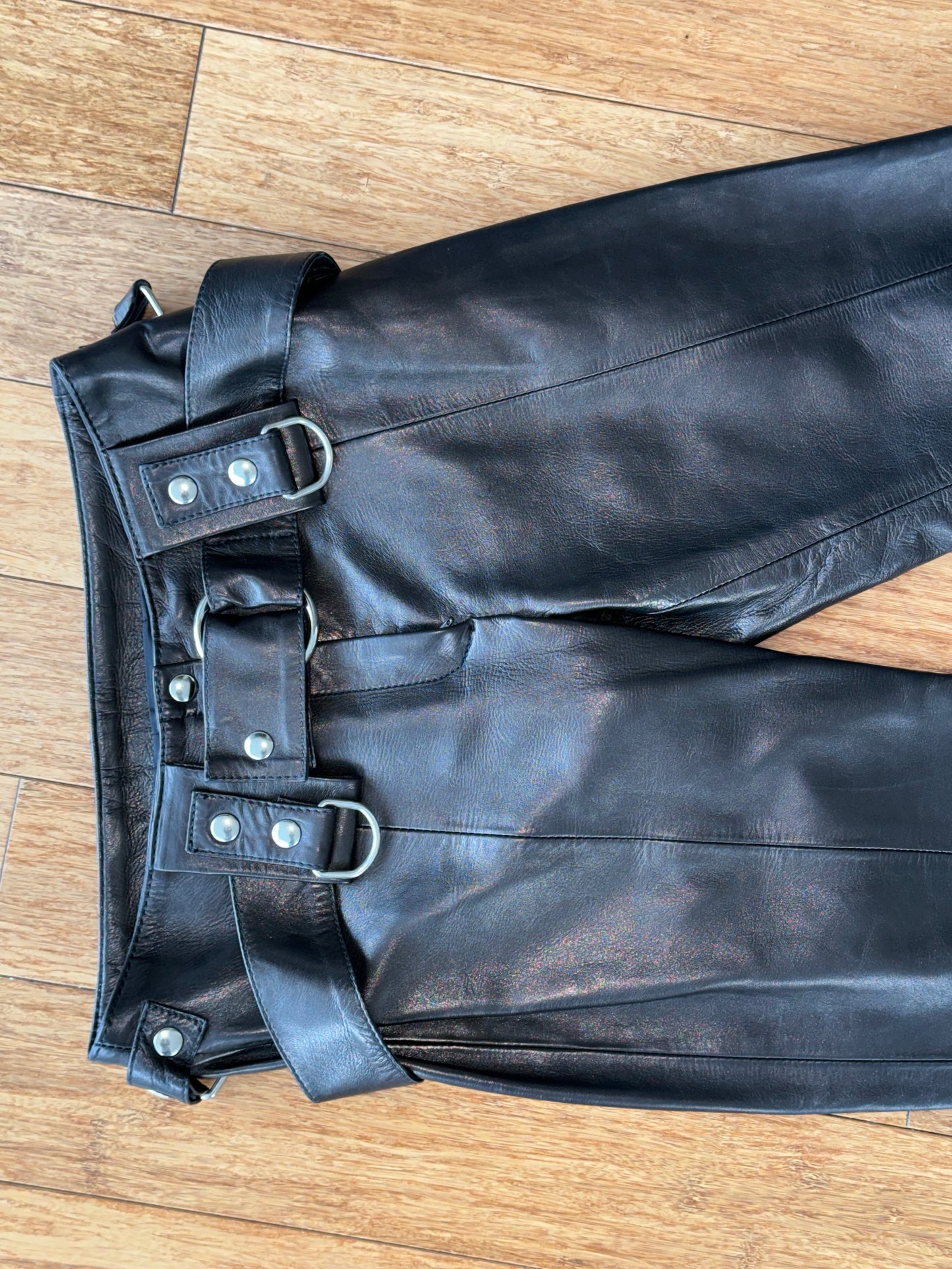 Dolce & Gabbana s/s ‘00 Bondage Leather Capris