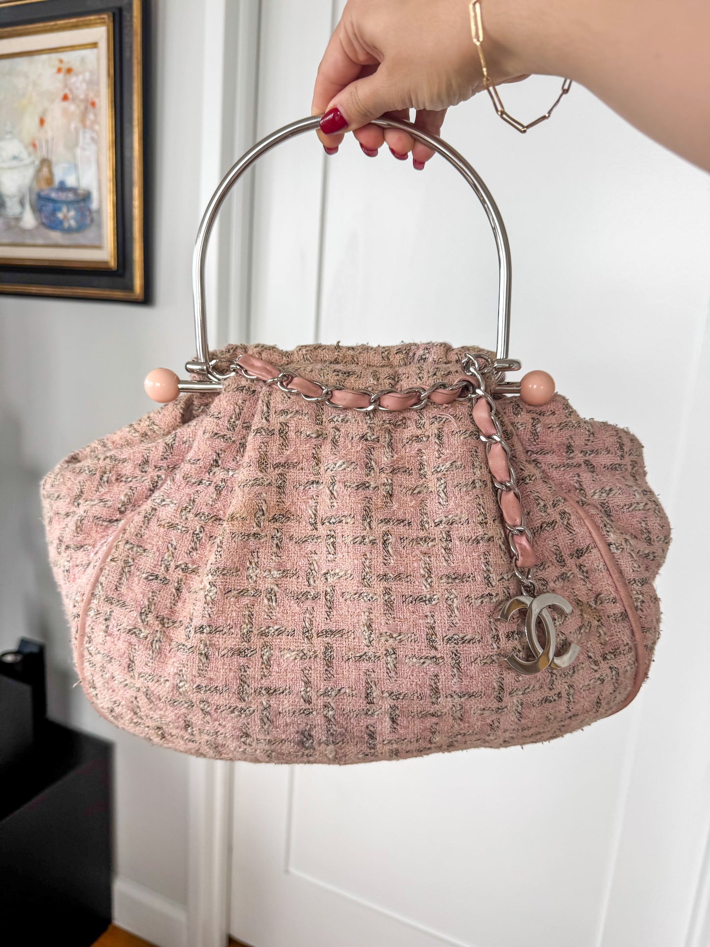 Chanel 2005 Tweed Knitting Bag