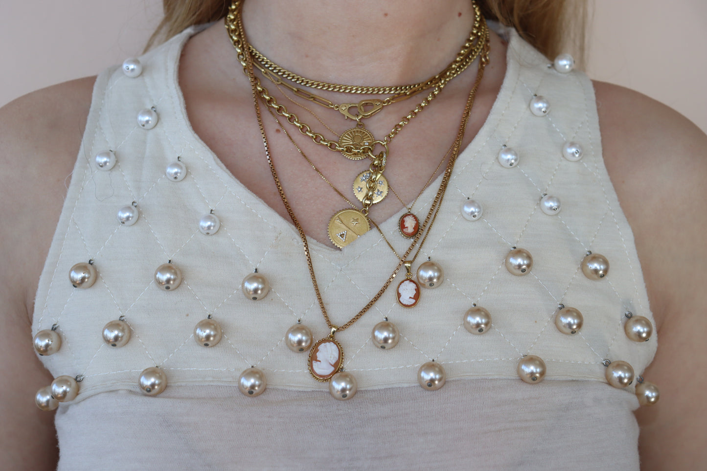 Givenchy Pearl Embellished Tank Top