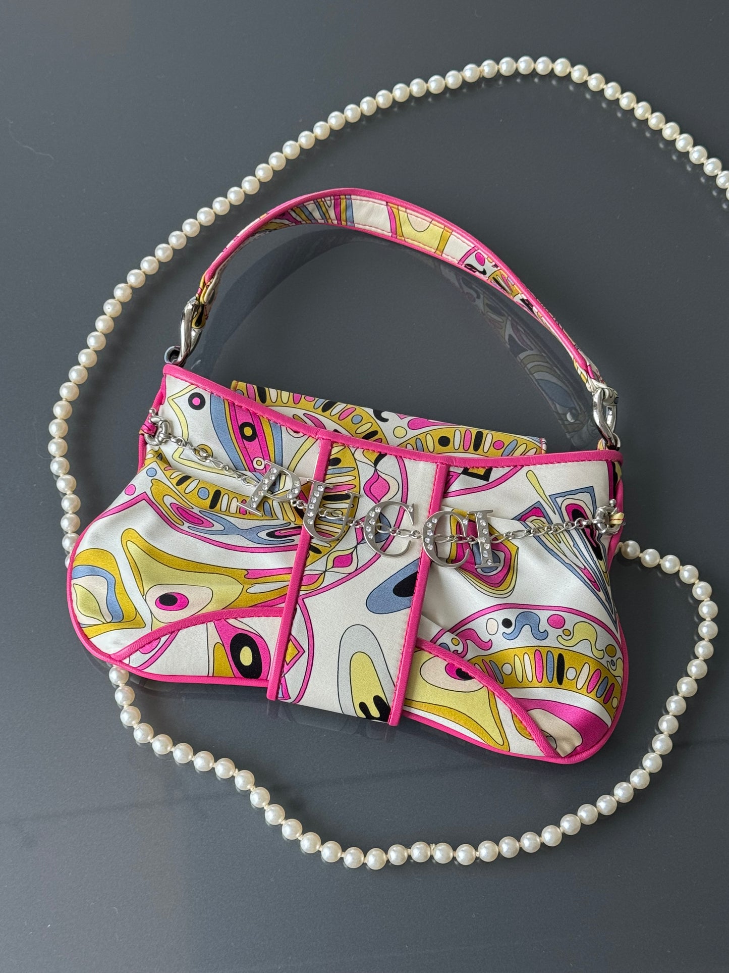 Vintage Emilio Pucci Silk Charm Bag