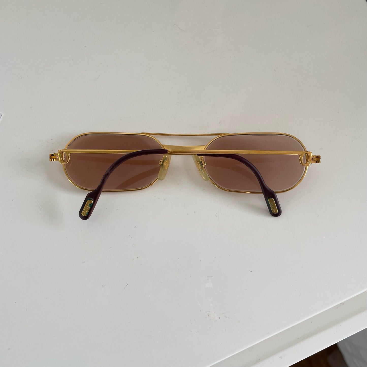 Cartier Vintage Louis Vendome dual toned sunglasses
