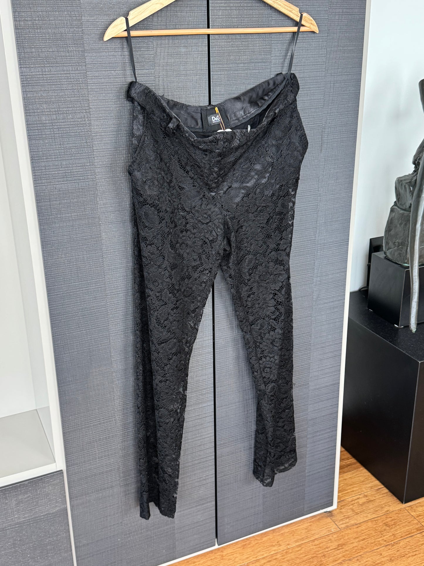 D&G Vintage Lace Silk Pants