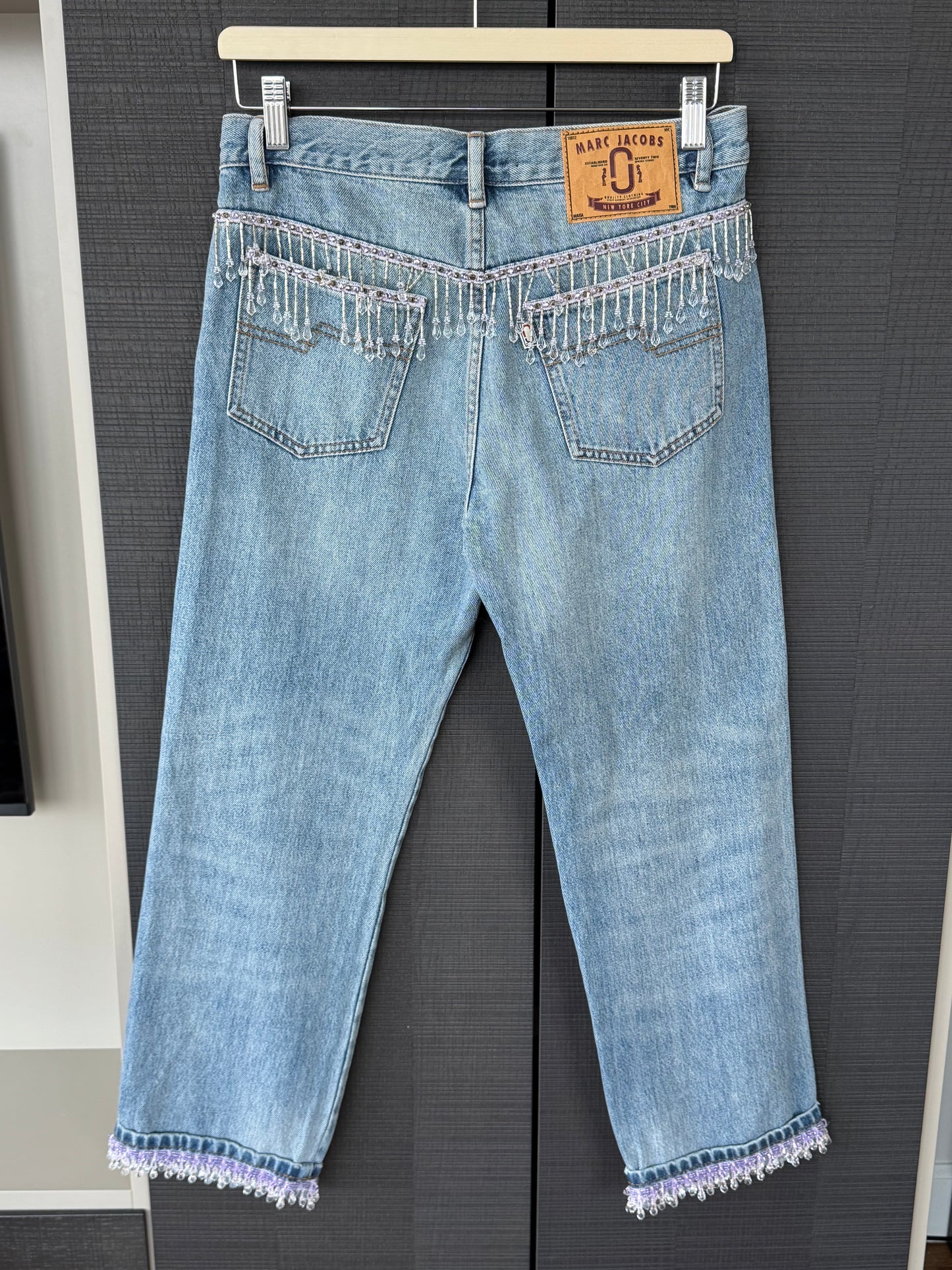 Vintage Marc Jacobs Beaded Fringe Denim