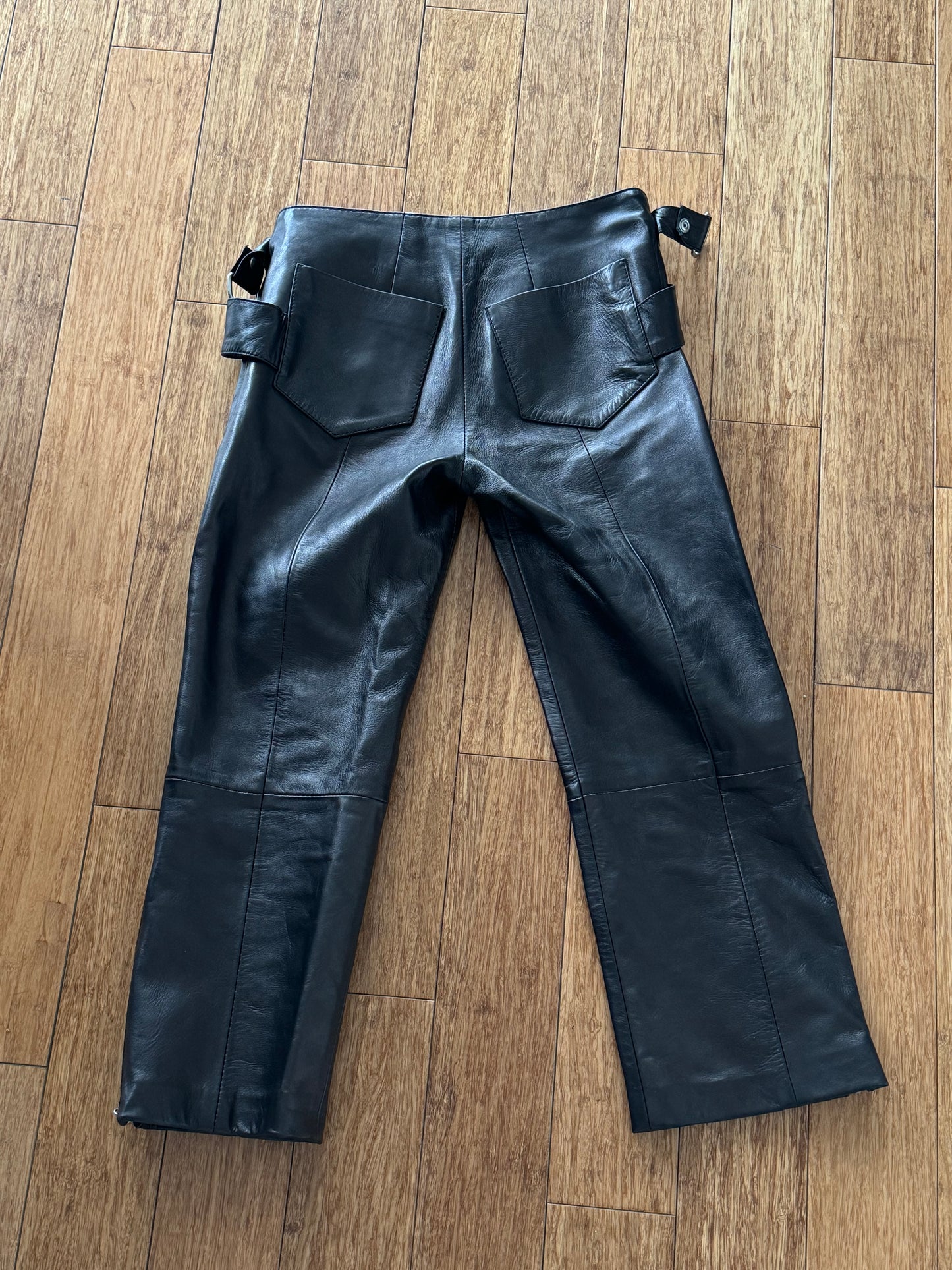 Dolce & Gabbana s/s ‘00 Bondage Leather Capris