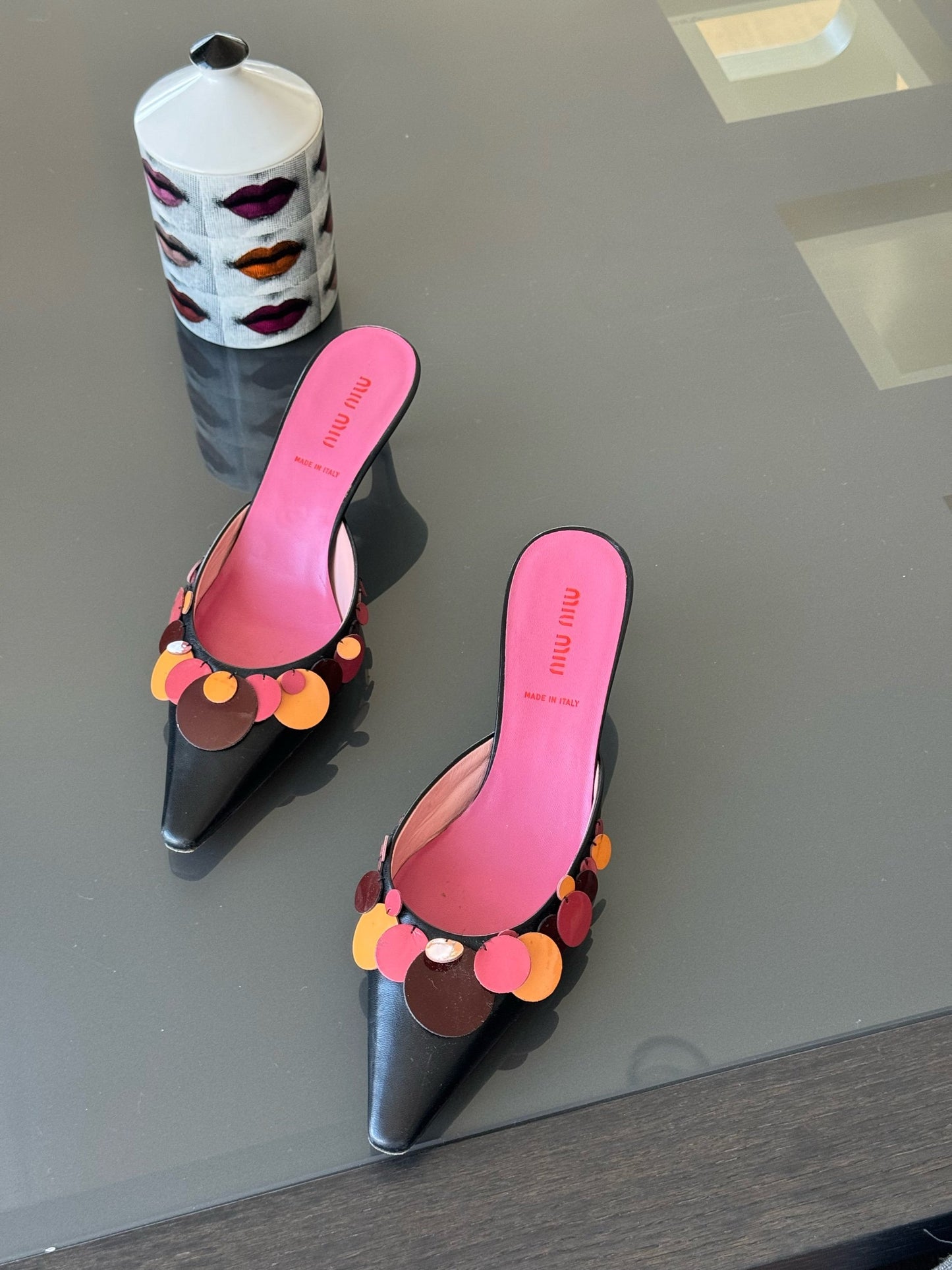 Miu Miu Embellished Mules 37