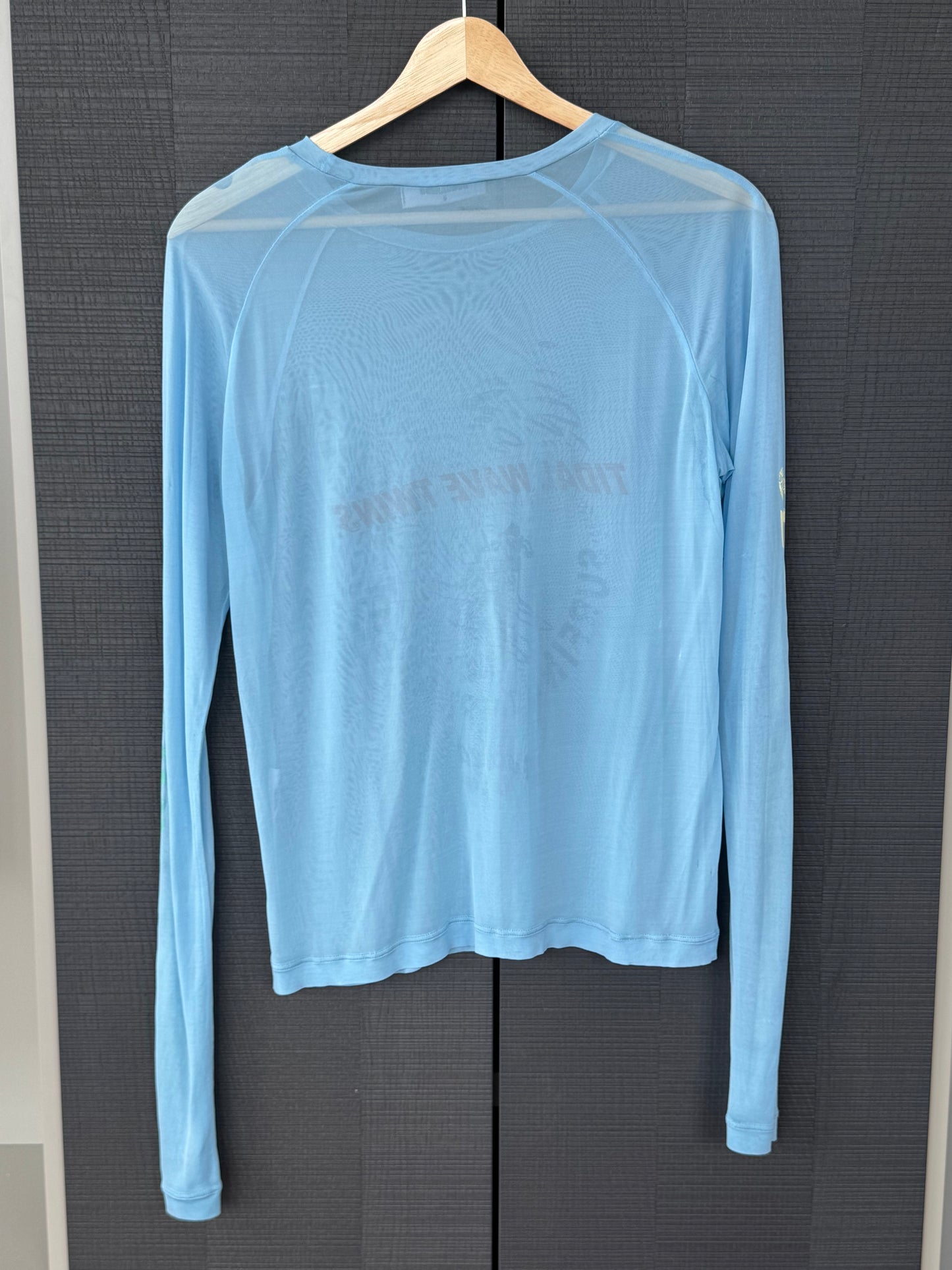 Dsquared2 “Tidal Wave Twins” Mesh Long Sleeve Top