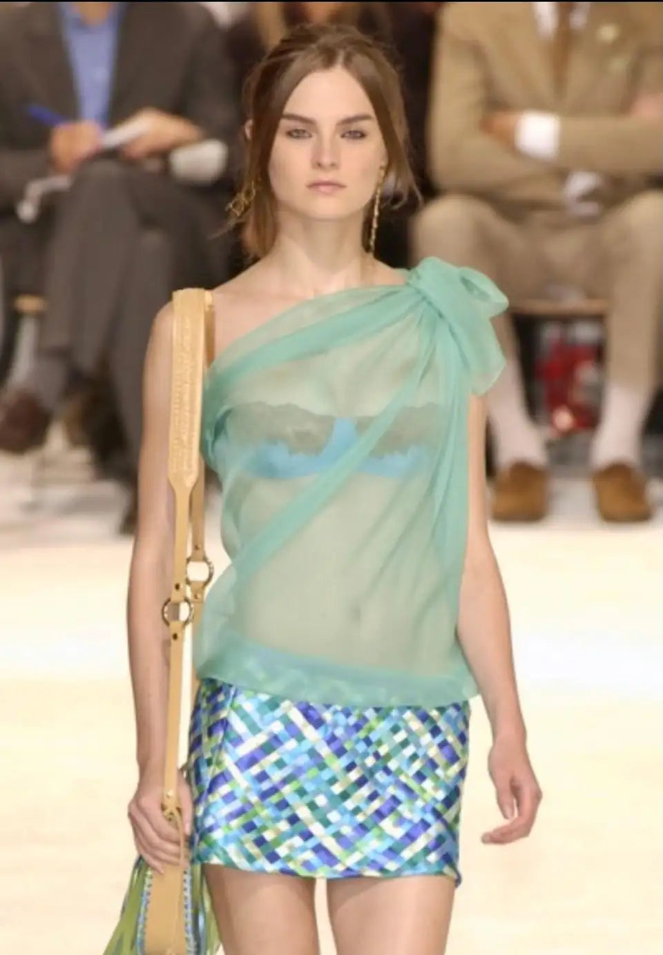 Dolce & Gabbana s/s 2002 Runway Woven Ribbon Skirt