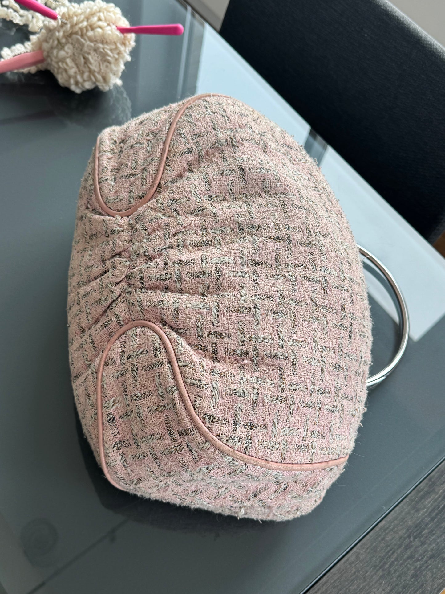 Chanel 2005 Tweed Knitting Bag