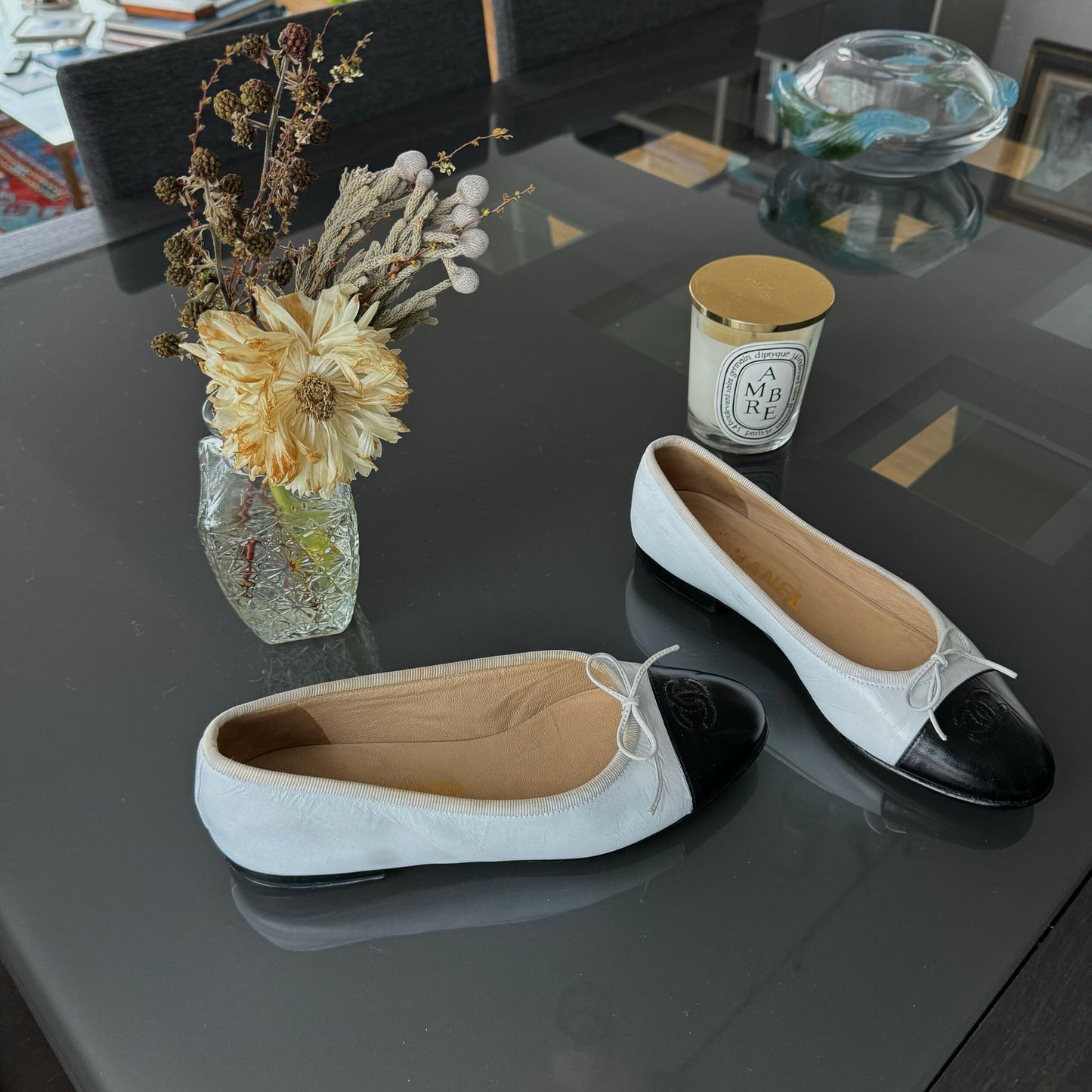 Chanel black/white Ballerinas 35.5