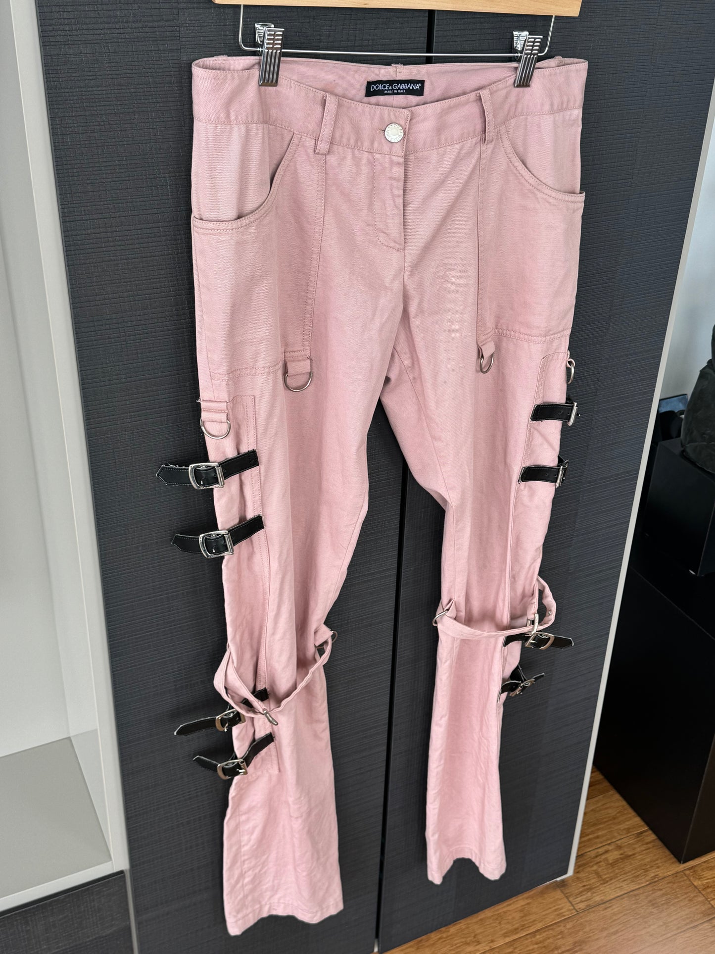 Dolce & Gabbana S/S 2003 “Sex & Love” Pink Bondage Pants