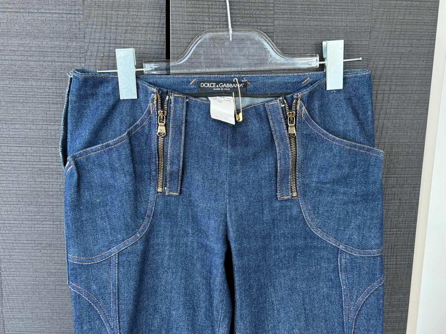 Dolce & Gabbana s/s 2002 Butterfly Denim Capris