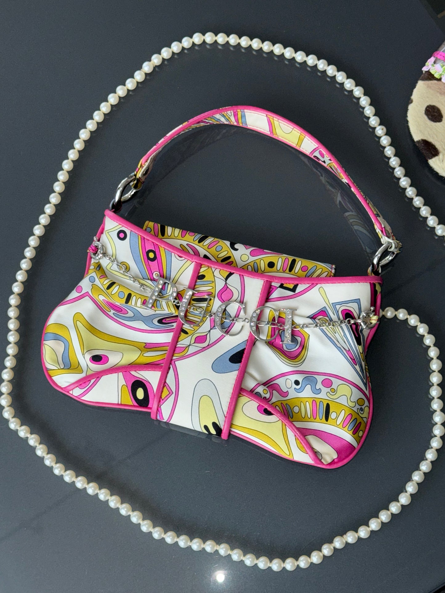 Vintage Emilio Pucci Silk Charm Bag