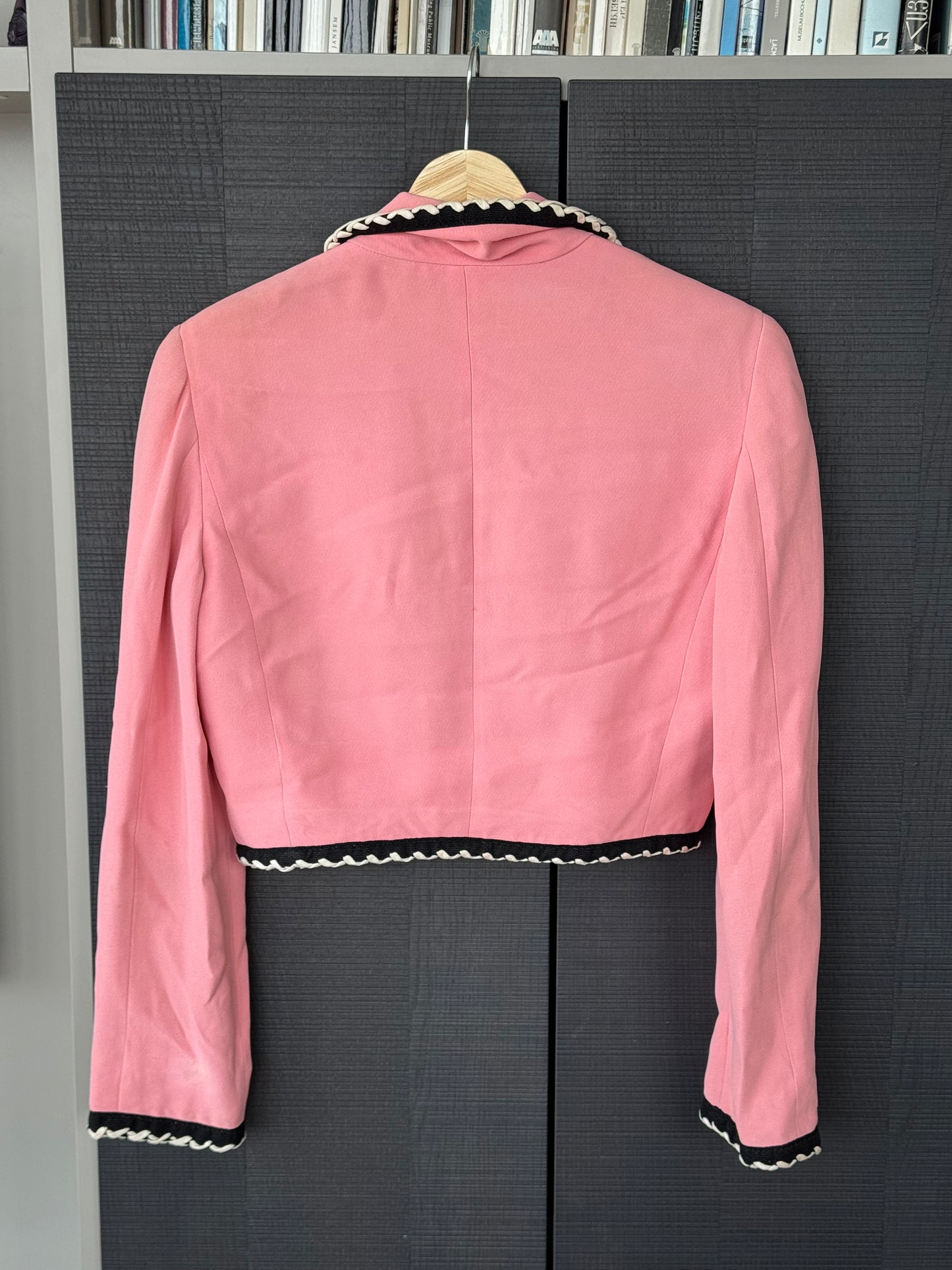 Moschino Cheap and Chic 1990s Flamingo Blazer
