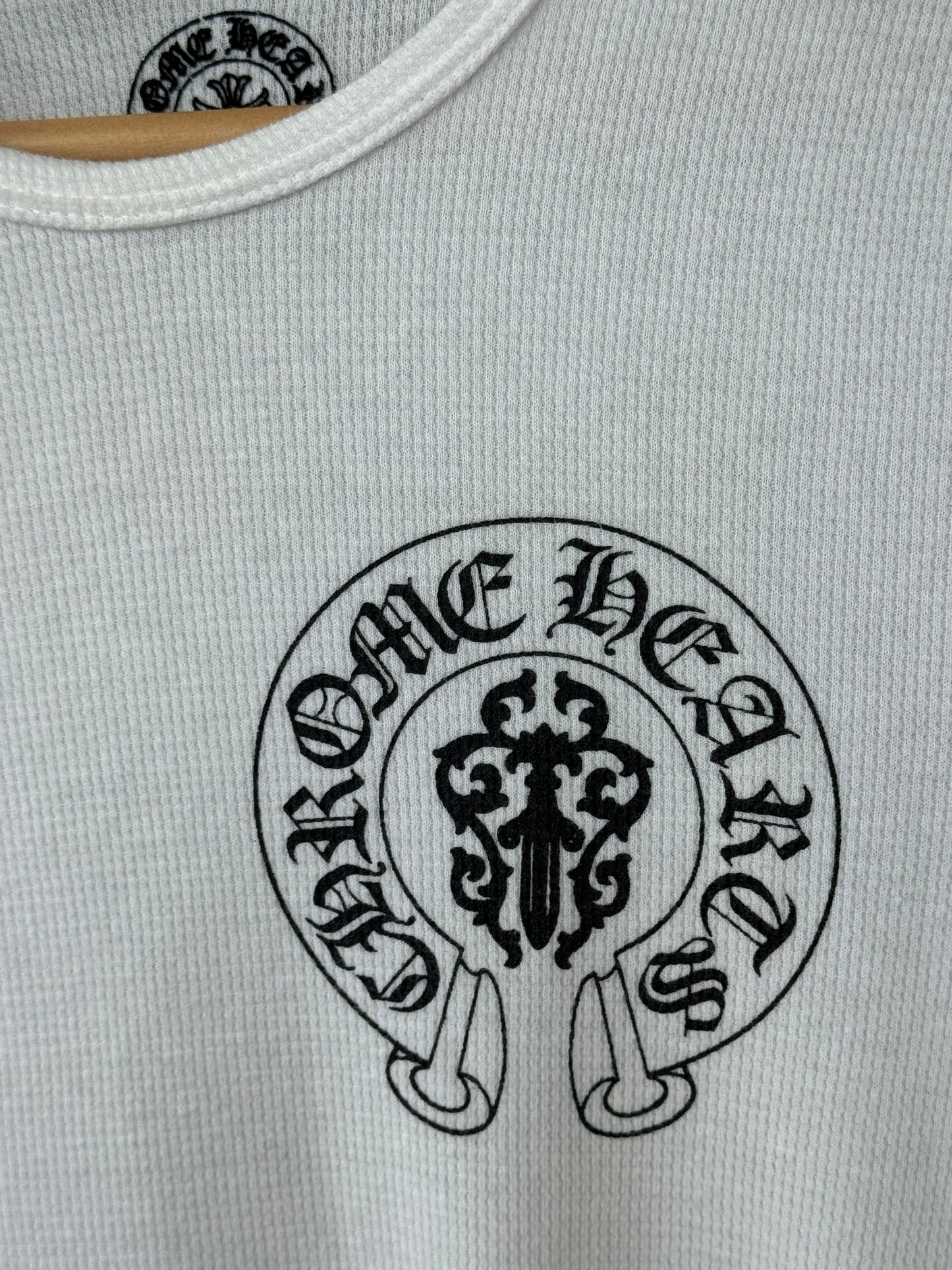 Vintage Chrome Hearts Thermal American Flag Long Sleeve