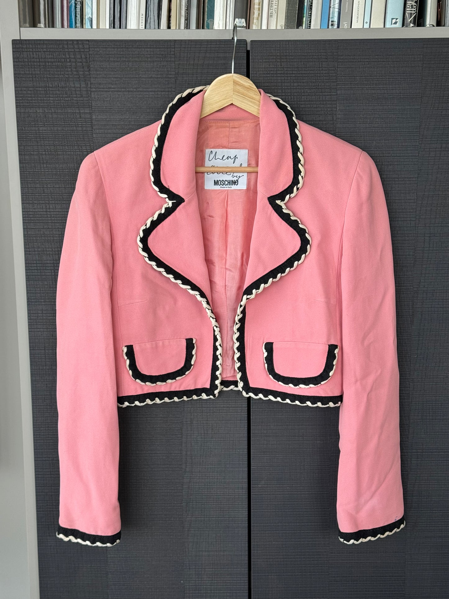 Moschino Cheap and Chic 1990s Flamingo Blazer