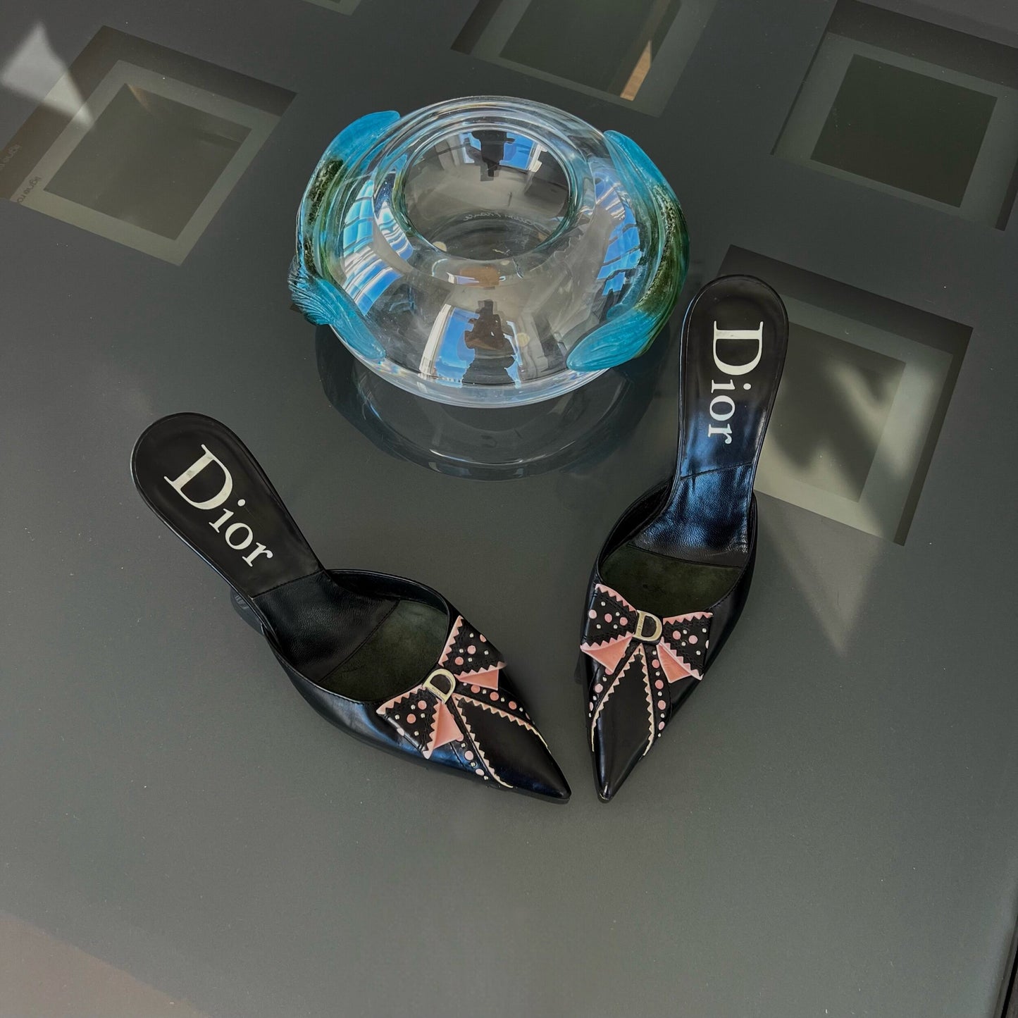 DIOR Leather Bow Pumps 36