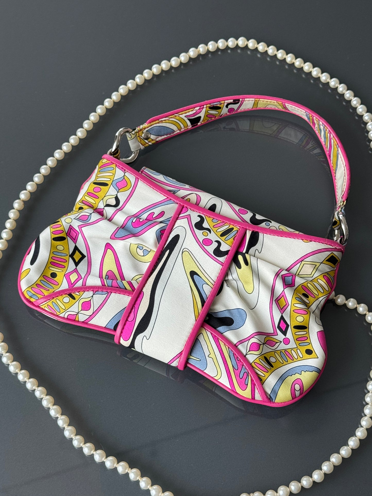 Vintage Emilio Pucci Silk Charm Bag