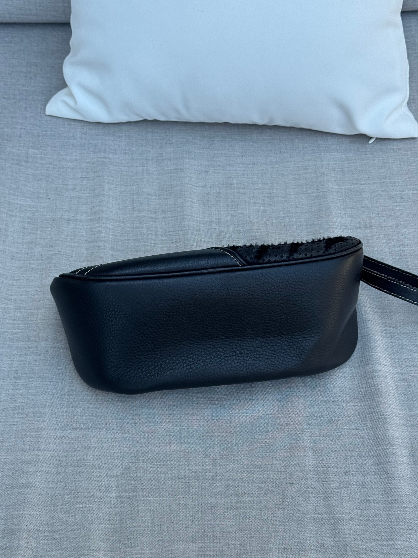 Christian Dior 2001 “License Plate” Pony Hair Shoulder Bag