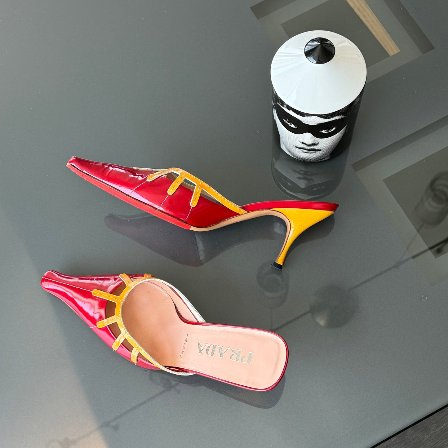 Prada Cage Heels 37