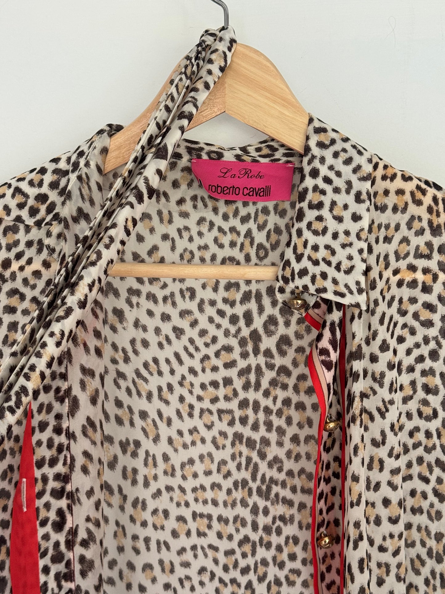 Roberto Cavalli “La Robe” Silk Leopard Dress