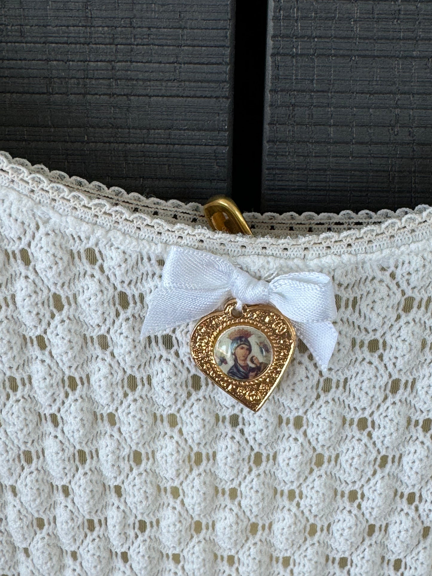 D&G White "Virgin Mary" Charm Dress Spring 1995