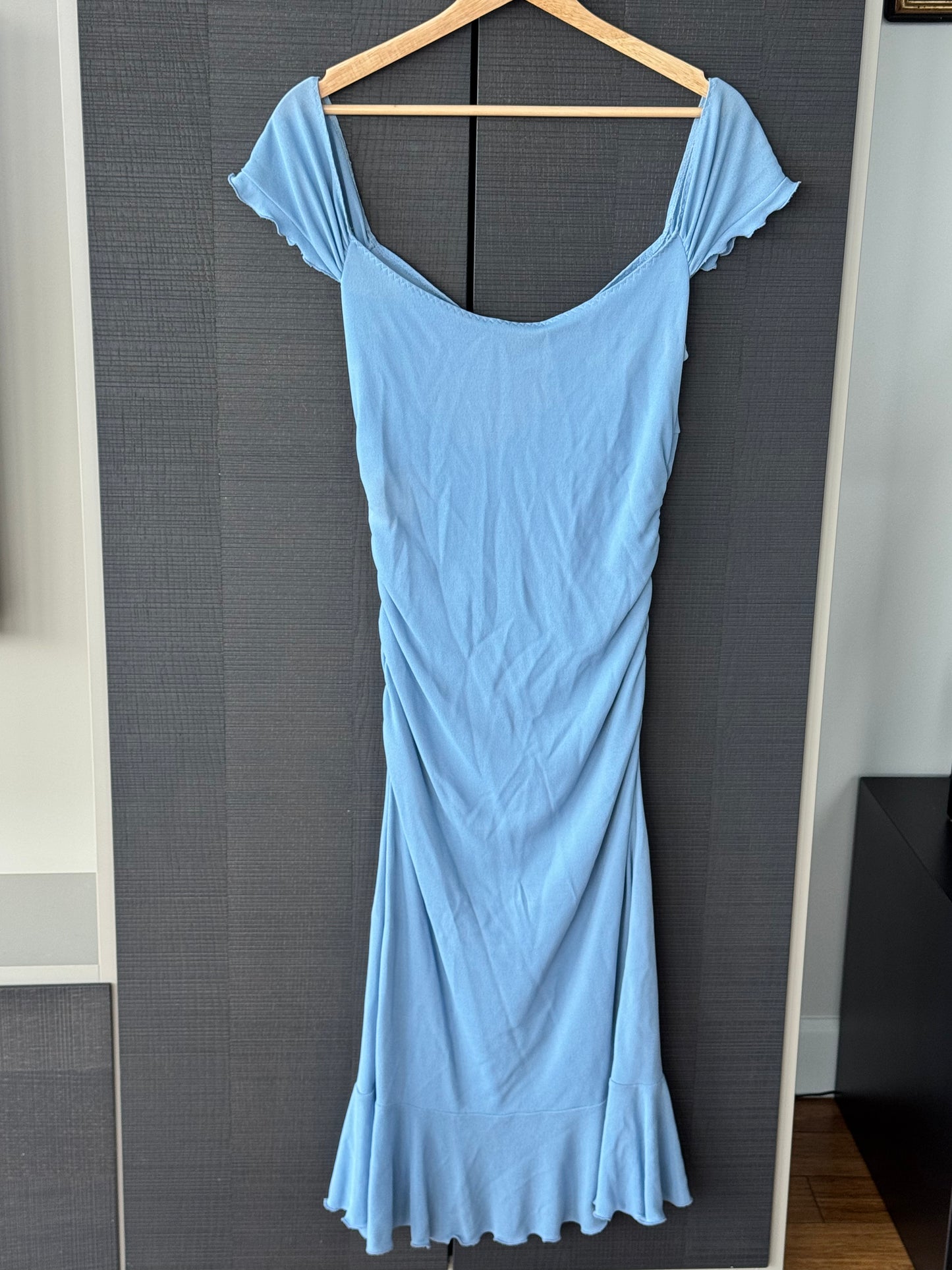 Moschino Cheap & Chic Powder Blue Midi Dress