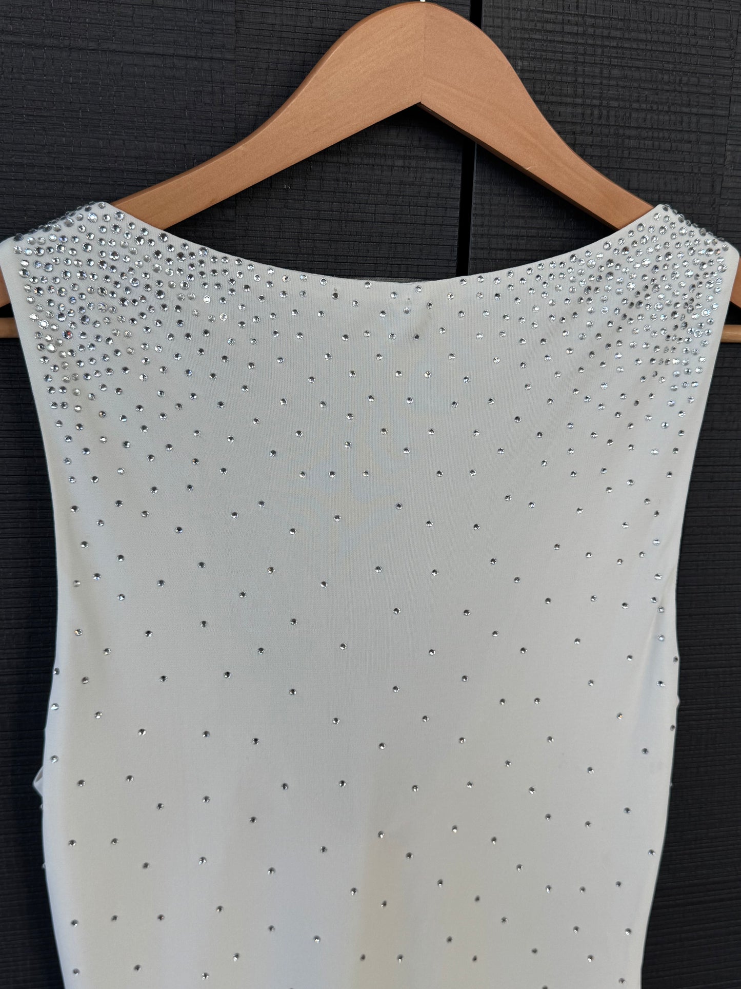 Ungaro Rhinestone Draped Top