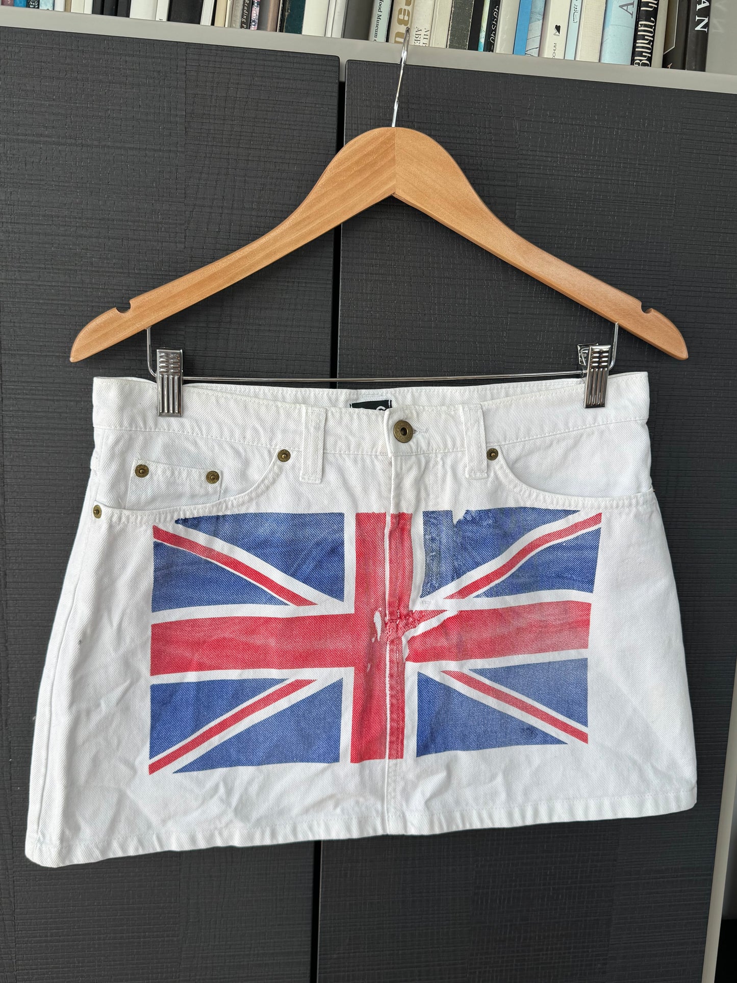 Vintage D&G Union Jack Denim Mini Skirt
