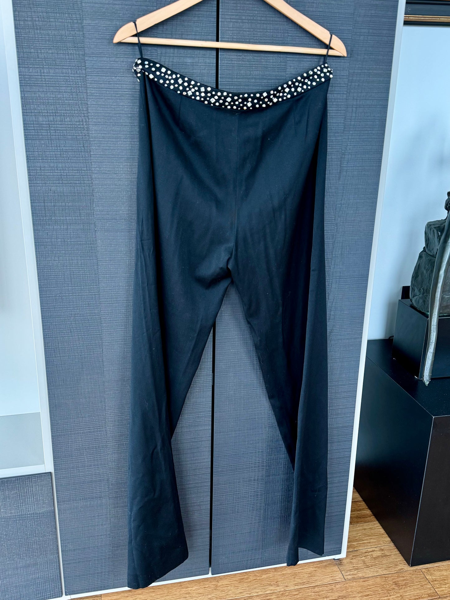 Gianni Versace FW1998 Swarovski Waist Wool Pants