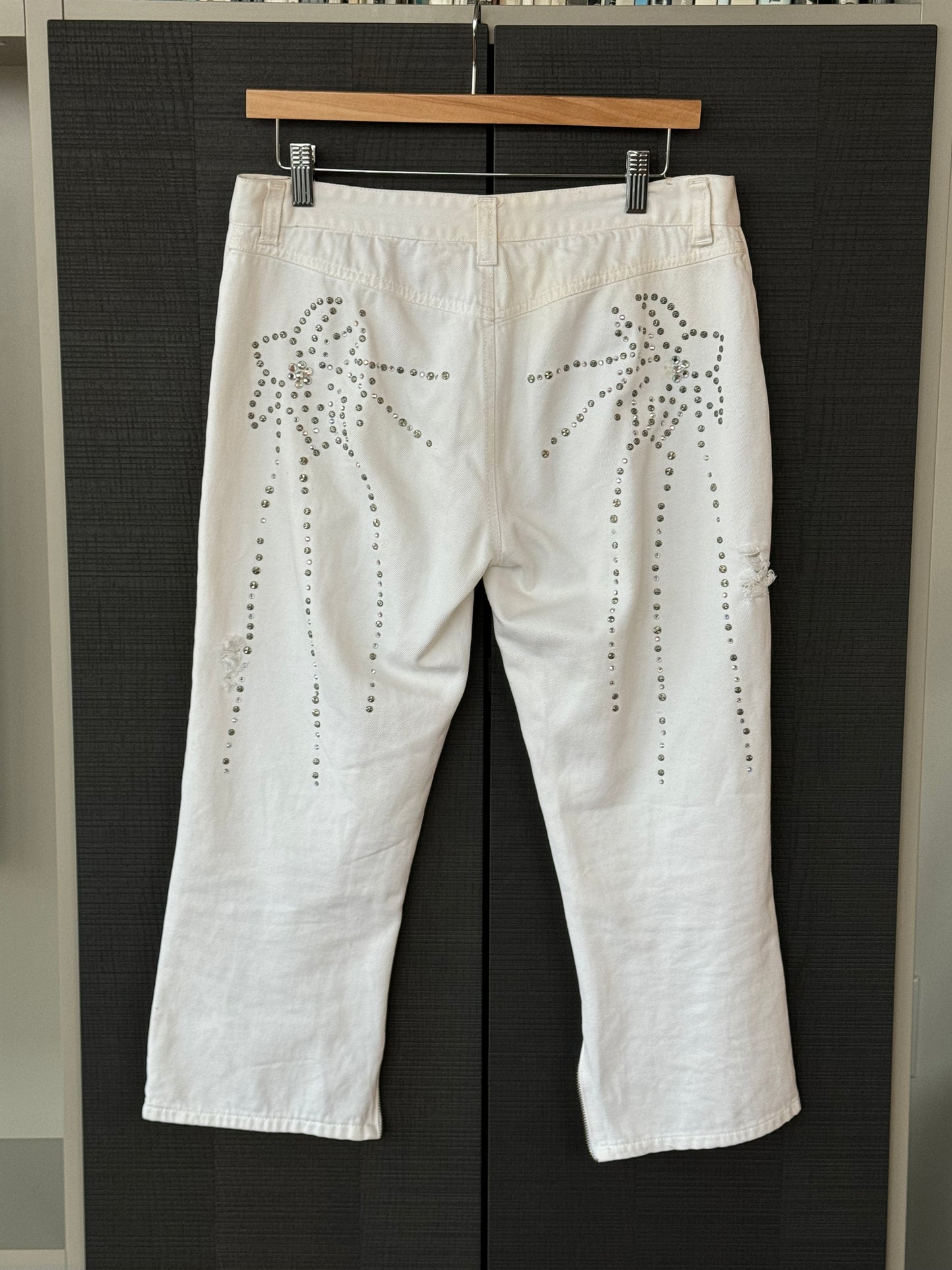 D&G Spring 2004 Rhinestone Runway Denim Capri