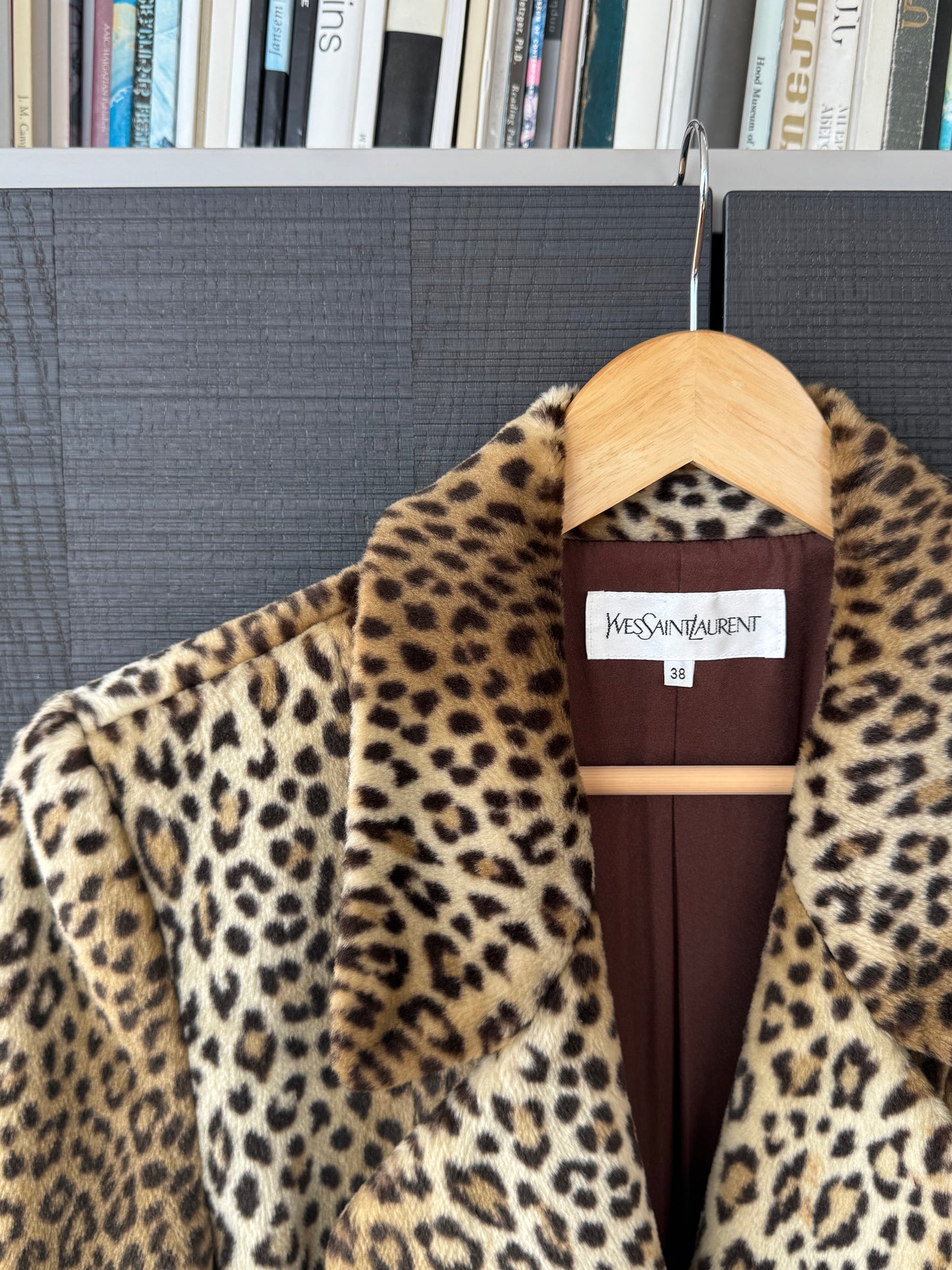 Vintage Yves Saint Laurent Leopard Print Blazer