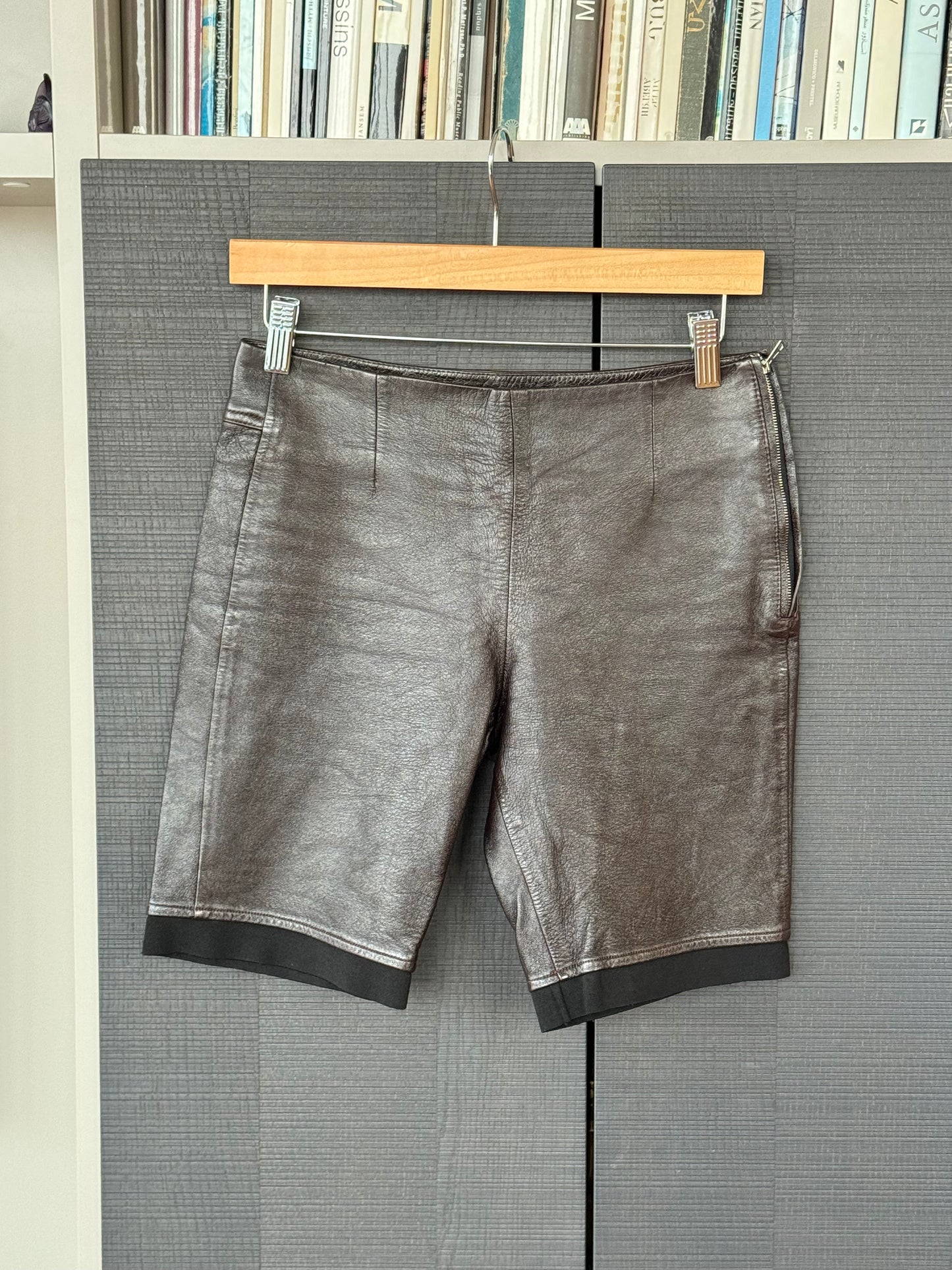 Chloé A/W 2018 Leather Biker Shorts