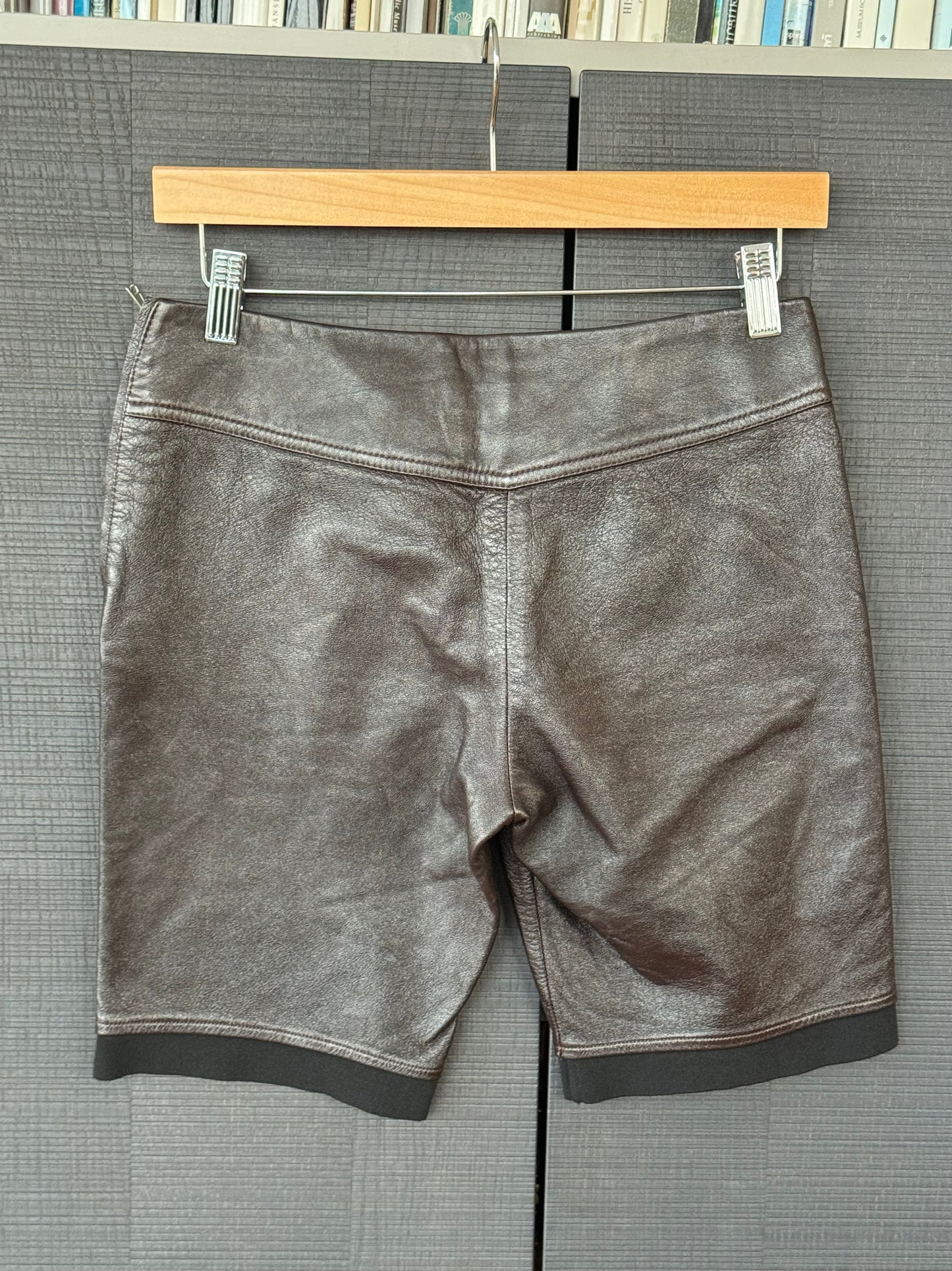 Chloé A/W 2018 Leather Biker Shorts