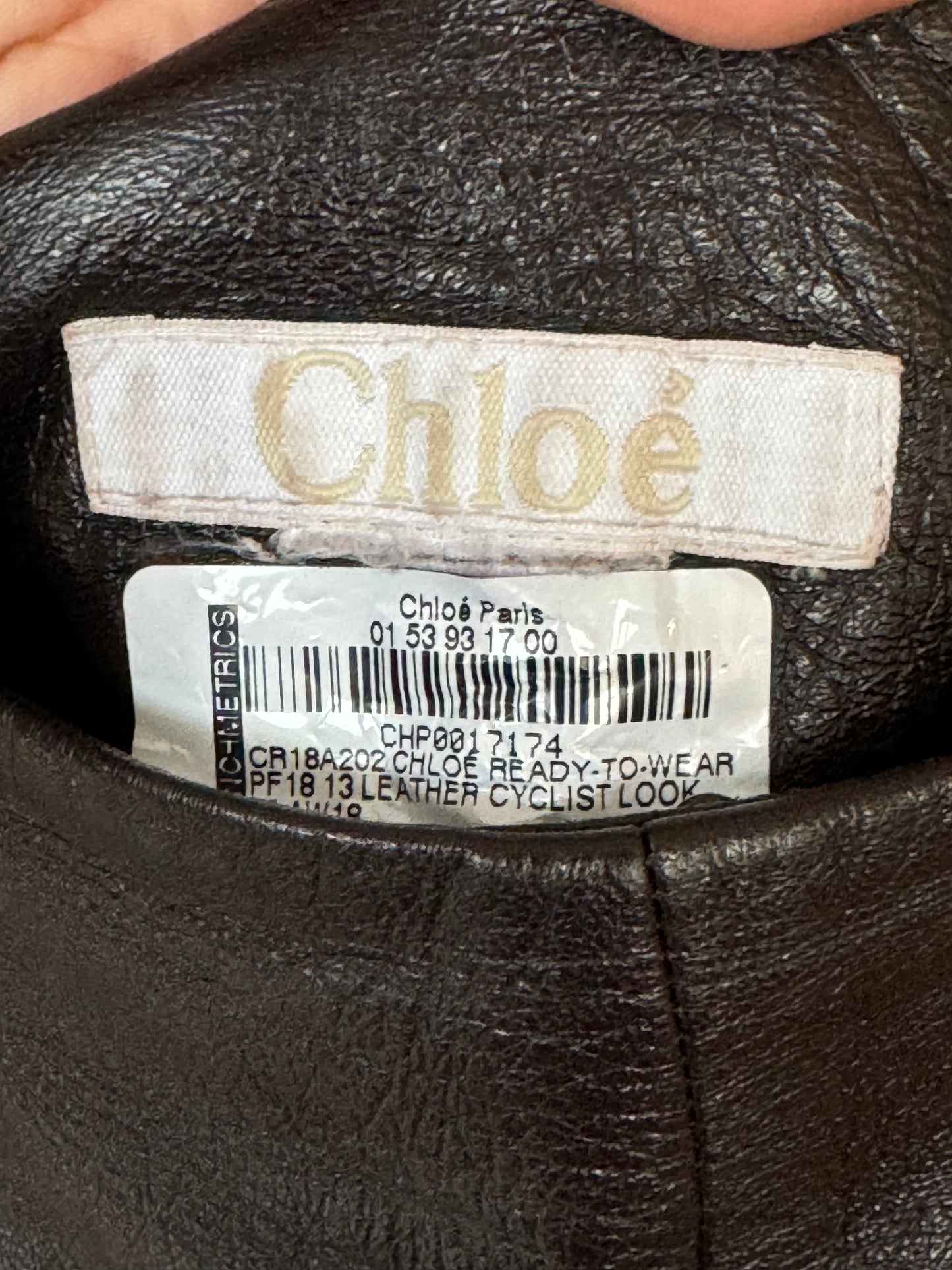 Chloé A/W 2018 Leather Biker Shorts